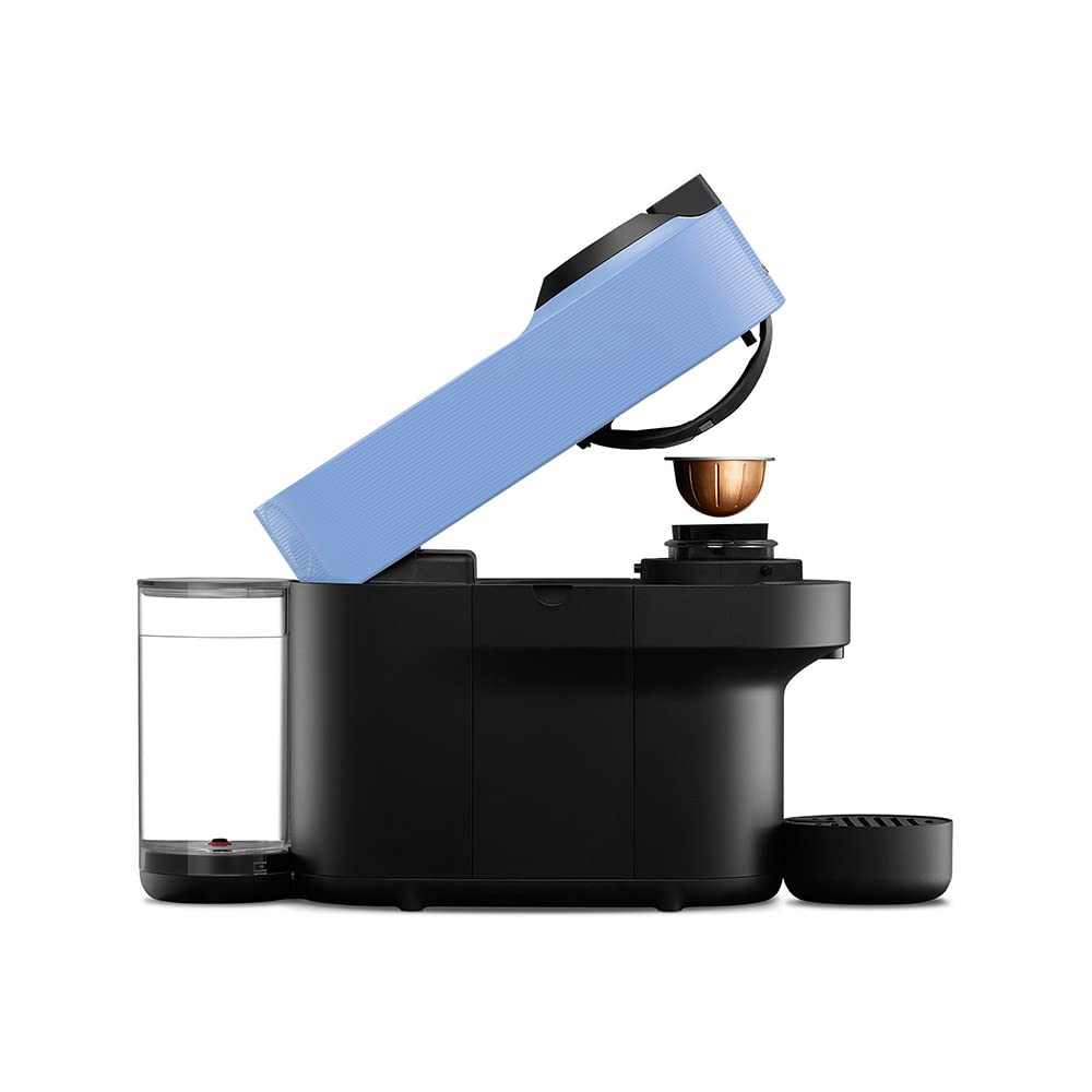 Nespresso Vertuo Pop Pacific Blue 110V Coffee Machine - Single Serve Espresso & Coffee Maker for Home & Office Use | Compact Design with Fast Heat-Up | Perfect for Small Spaces & Daily Brewing