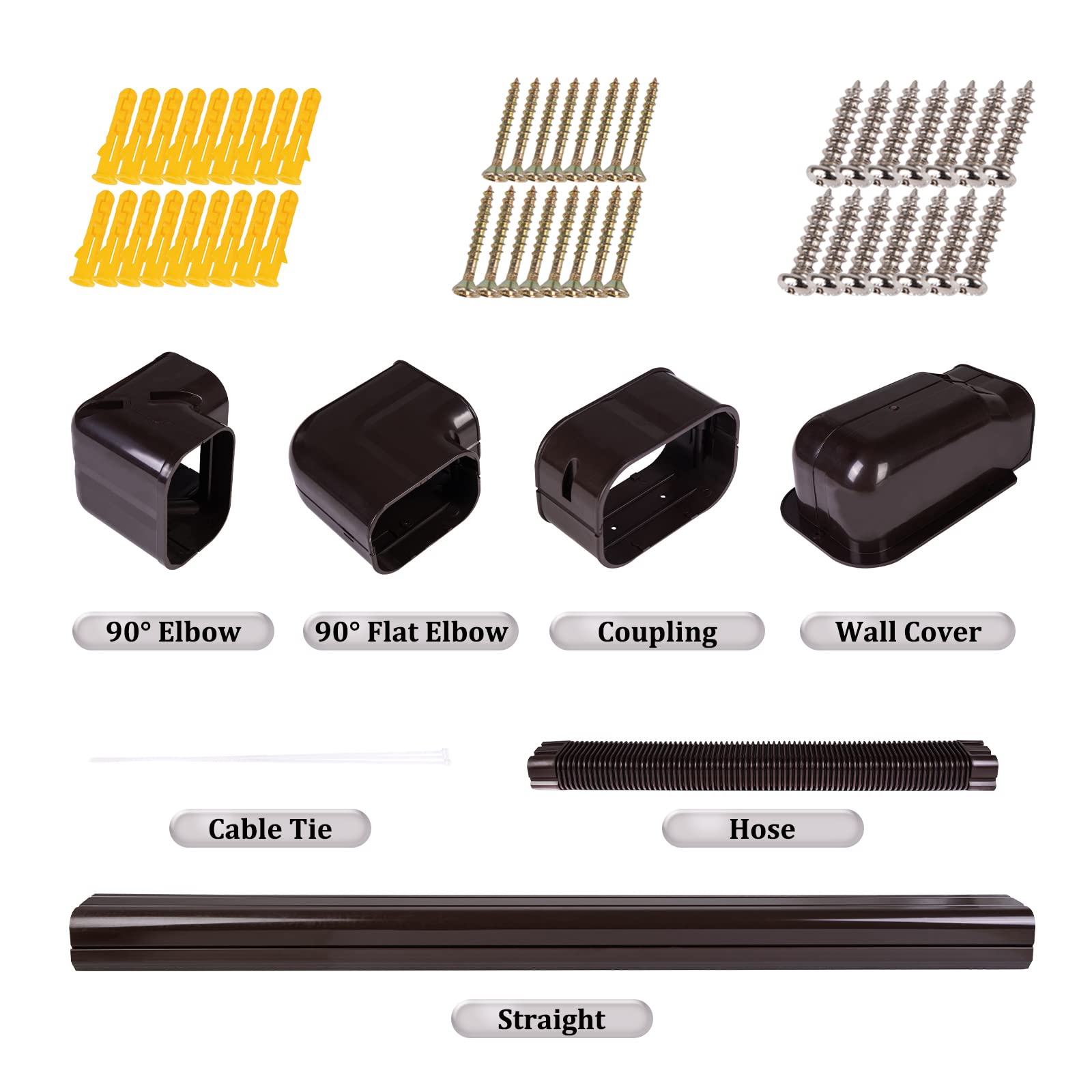 LyPrem 17Ft Mini Split Line Set Cover - 5