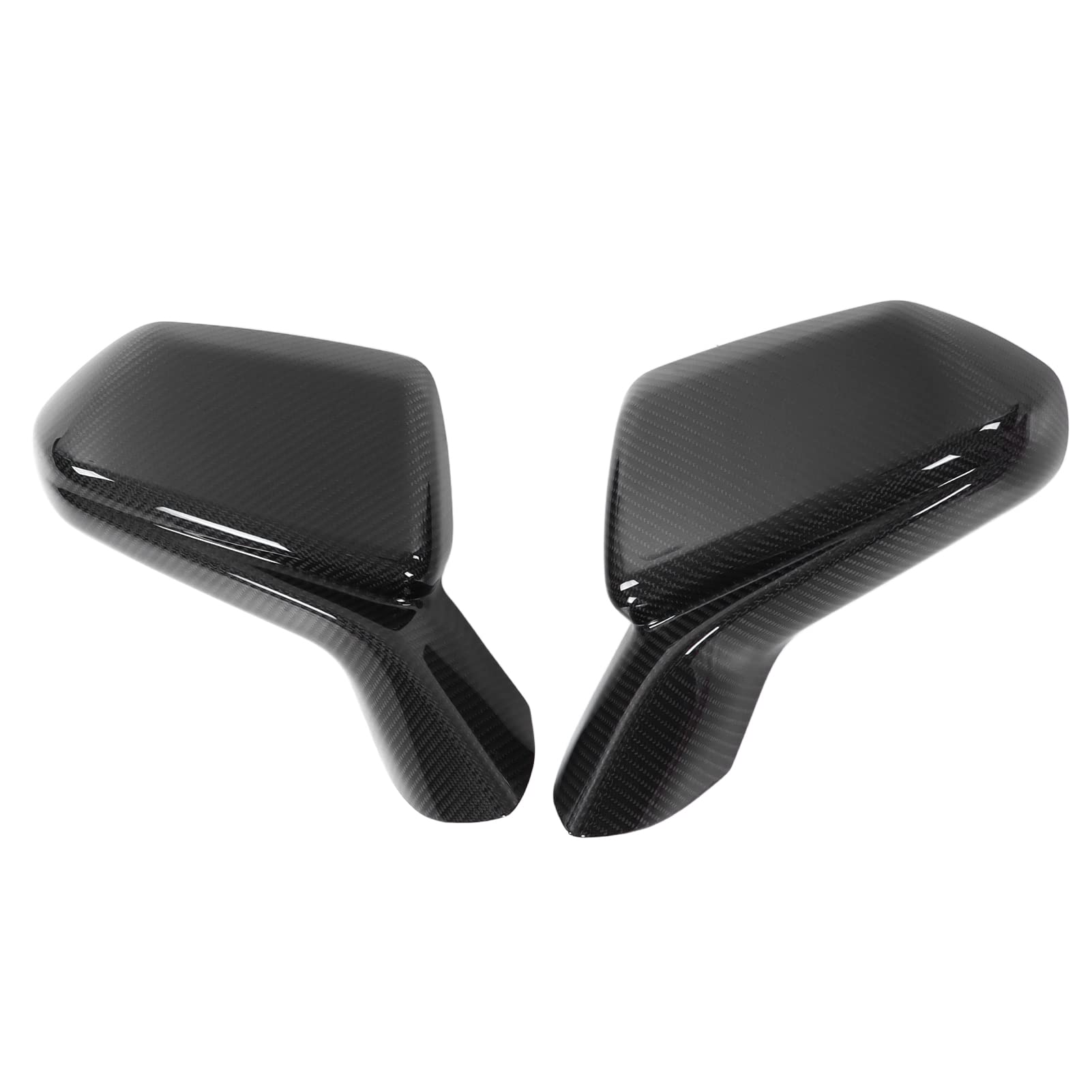 Ymiko 2Pcs Carbon Fiber Rearview Mirror Covers for Chevy 2015-2021 - Side Mirror Protectors & Trim Replacement - Upgrade Your Car's Style & Protection (Perfect for Daily Commute & Road Trips)