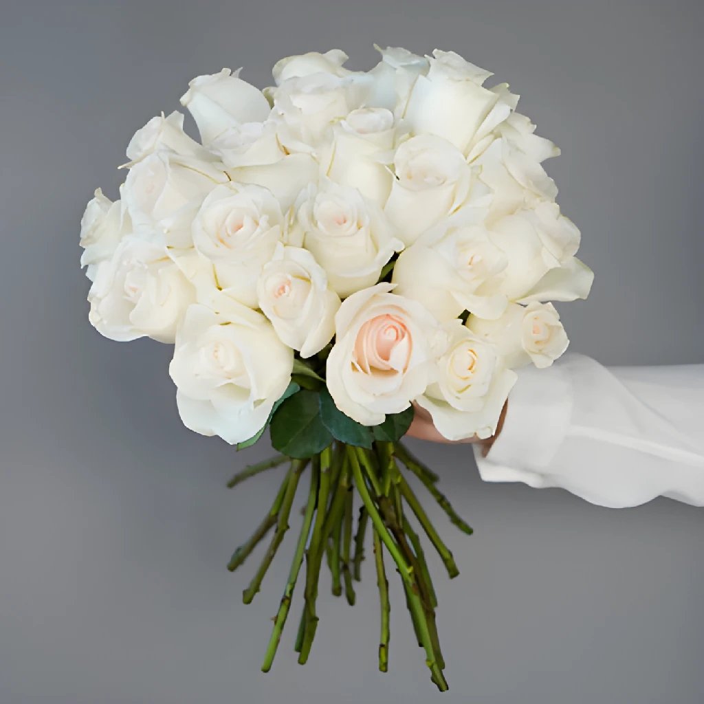 Fresh Cut Blushing Bride Roses - Long-Lasting Pink Wedding Flowers for Bouquets, Centerpieces & Romantic Decorations