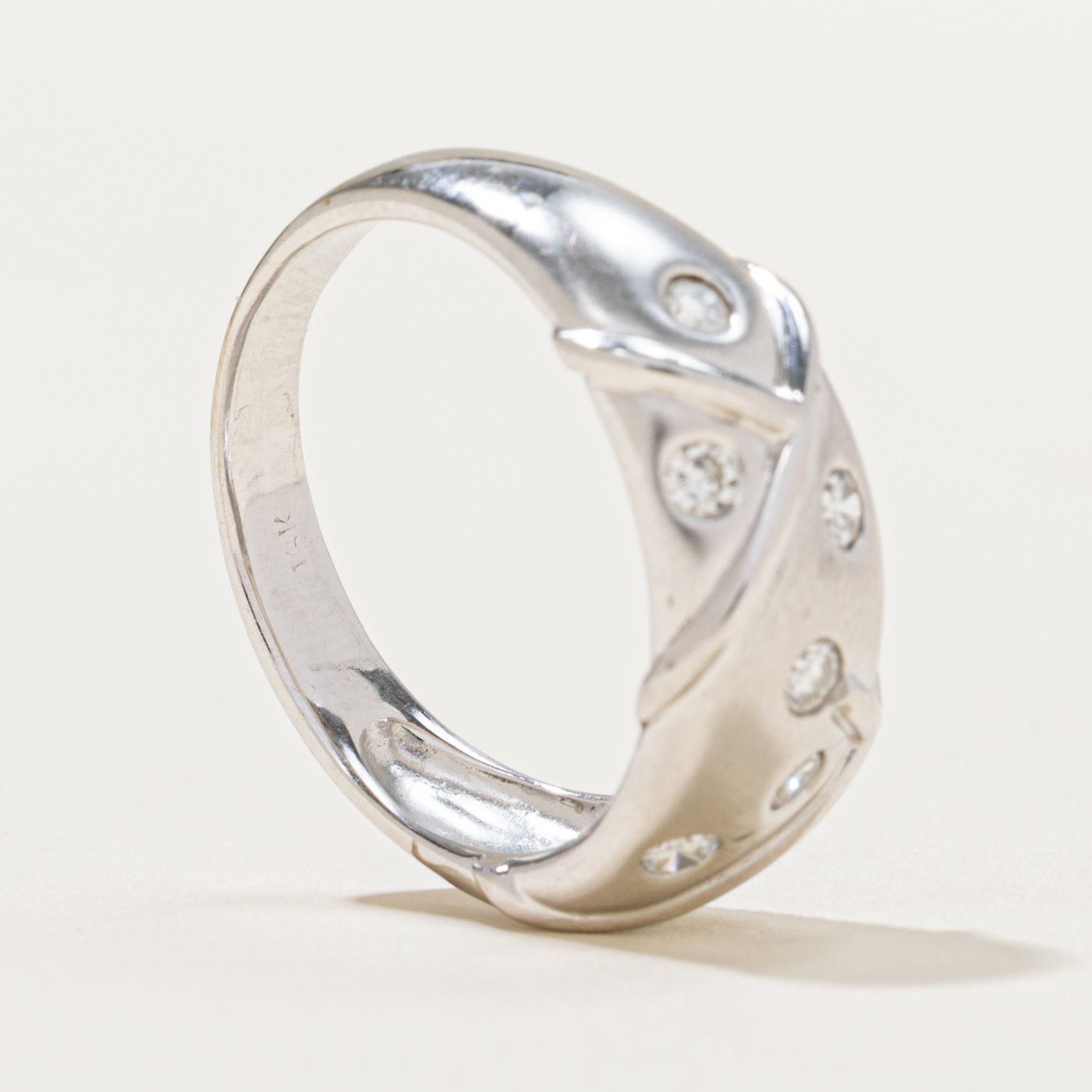 0.28ctw Scattered Diamond Ring - Size 6.25 | Elegant Wedding Band, Anniversary Gift & Everyday Jewelry for Women