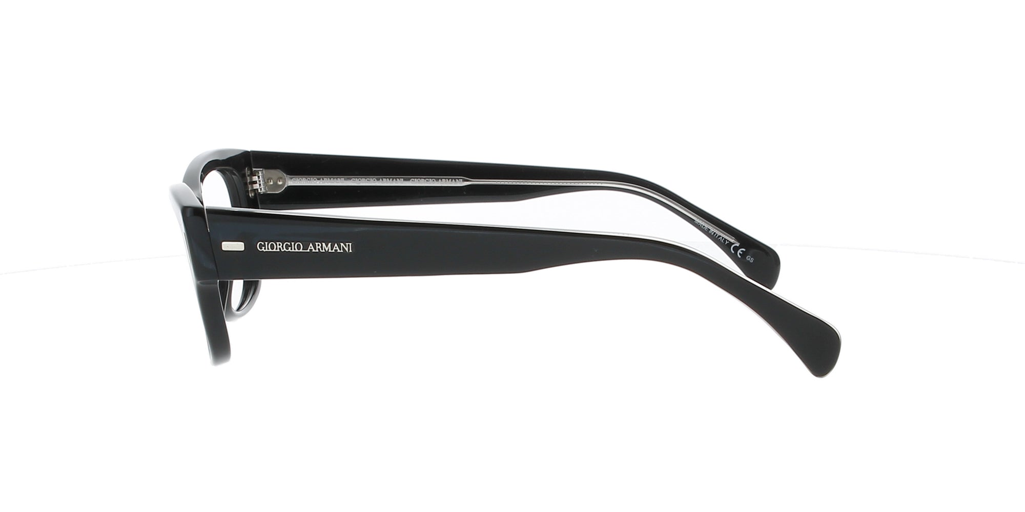 Giorgio Armani Black Rectangle Eyeglass Frame - Stylish & Durable Designer Glasses for Men & Women - Perfect for Office, Reading & Fashion Accessories