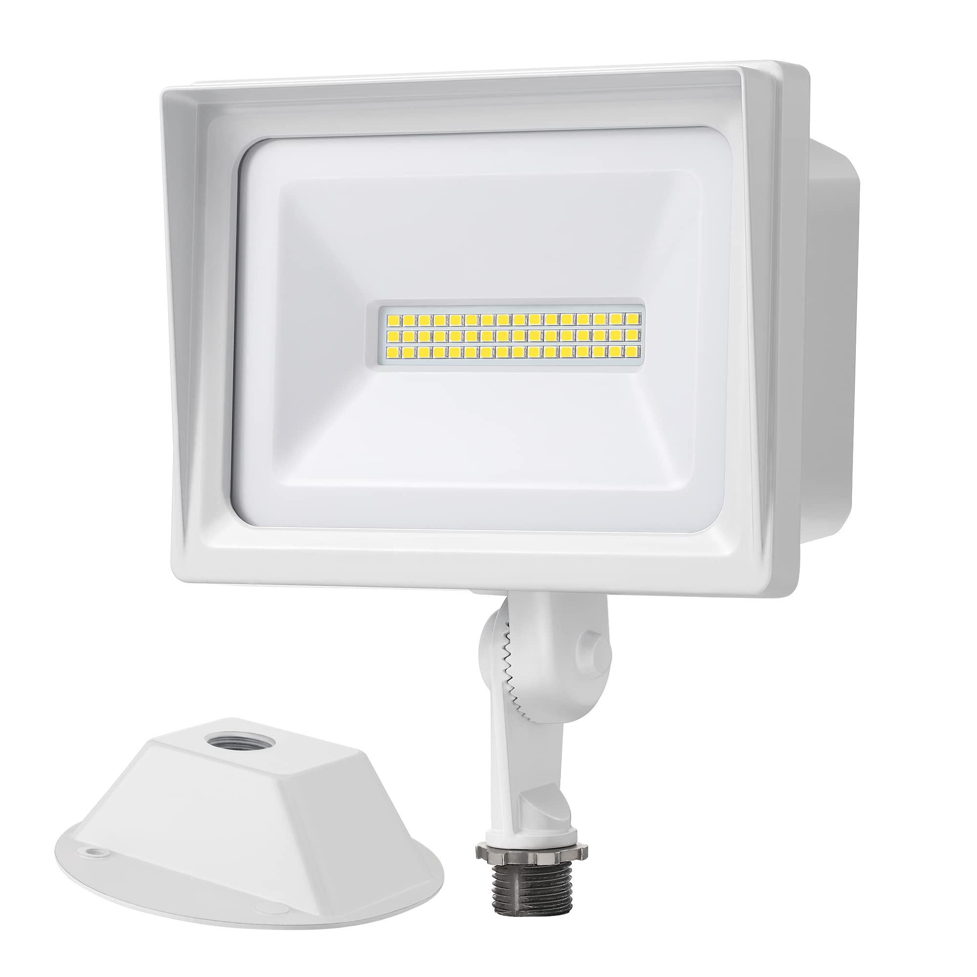 DEWENWILS 34W Super Bright LED Flood Light Outdoor - 3200LM (400W Equivalent), IP65 Waterproof, 5000K Daylight White, Adjustable Knuckle Mount - Perfect for Garden, Yard, Garage Security Lighting & Landscape Illumination