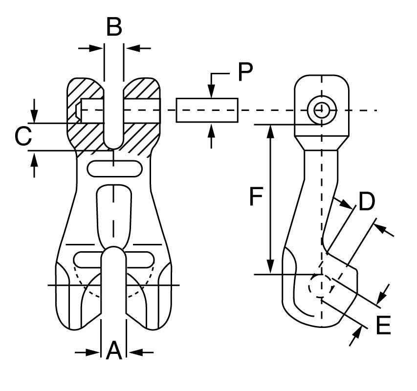 High-Quality Grade 8 Clevis Shortening Clutch - Heavy Duty Towing & Trailer Hitch Accessory for Trucks, Trailers & Off-Road Vehicles