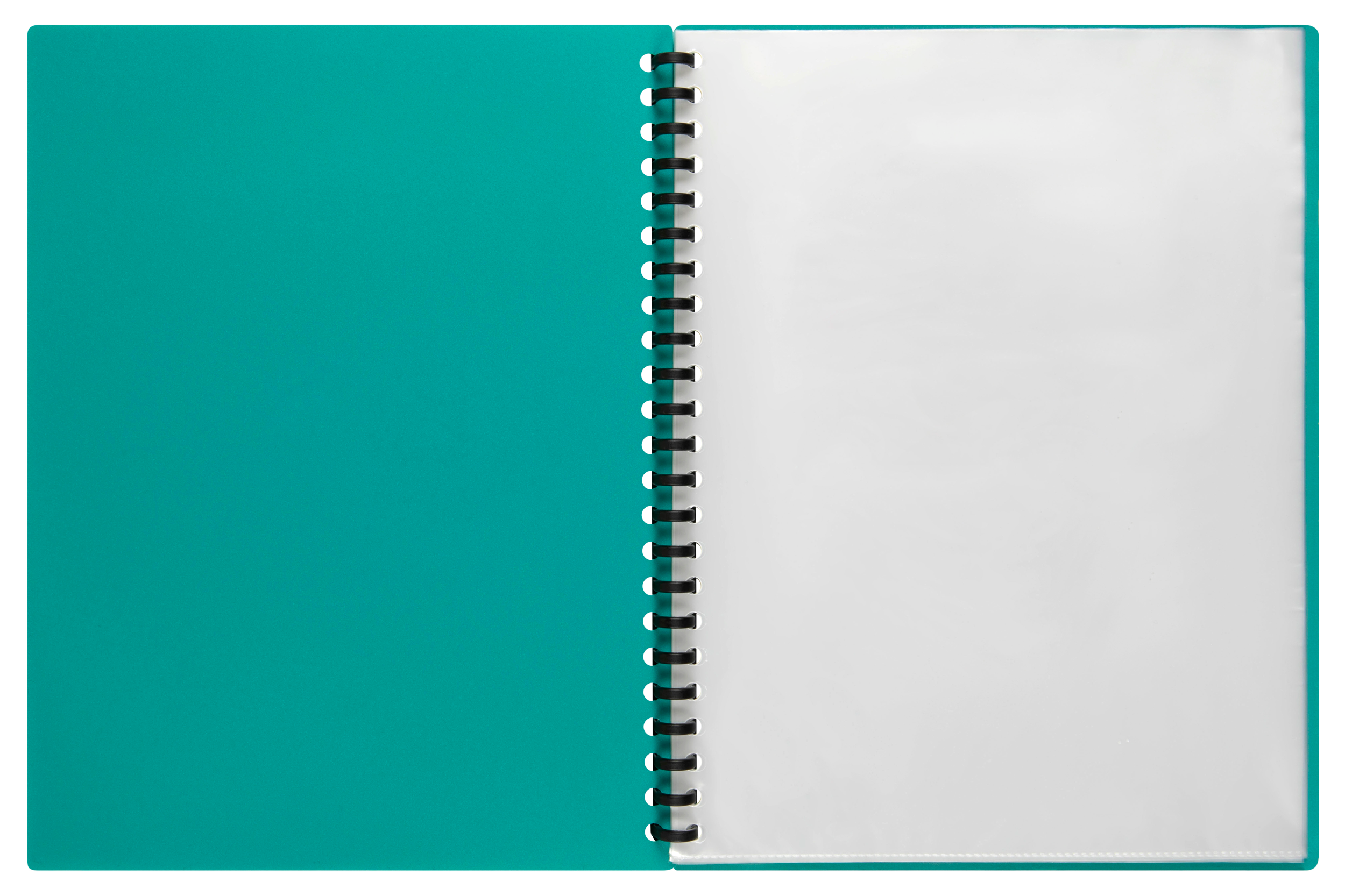 Refillable A4 Display Book with 40 Pockets - Green | Perfect for School, Office & Document Organization