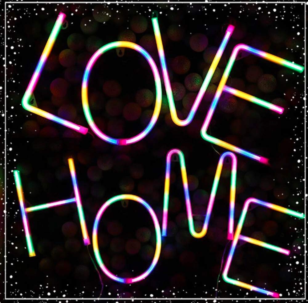 LED Neon Letter Lights - Battery Powered Wall Decor for Kids Bedroom, Custom Neon Signs for Home & Room Decor | Perfect for Birthday Parties, Nursery Lighting & Wall Art Decoration