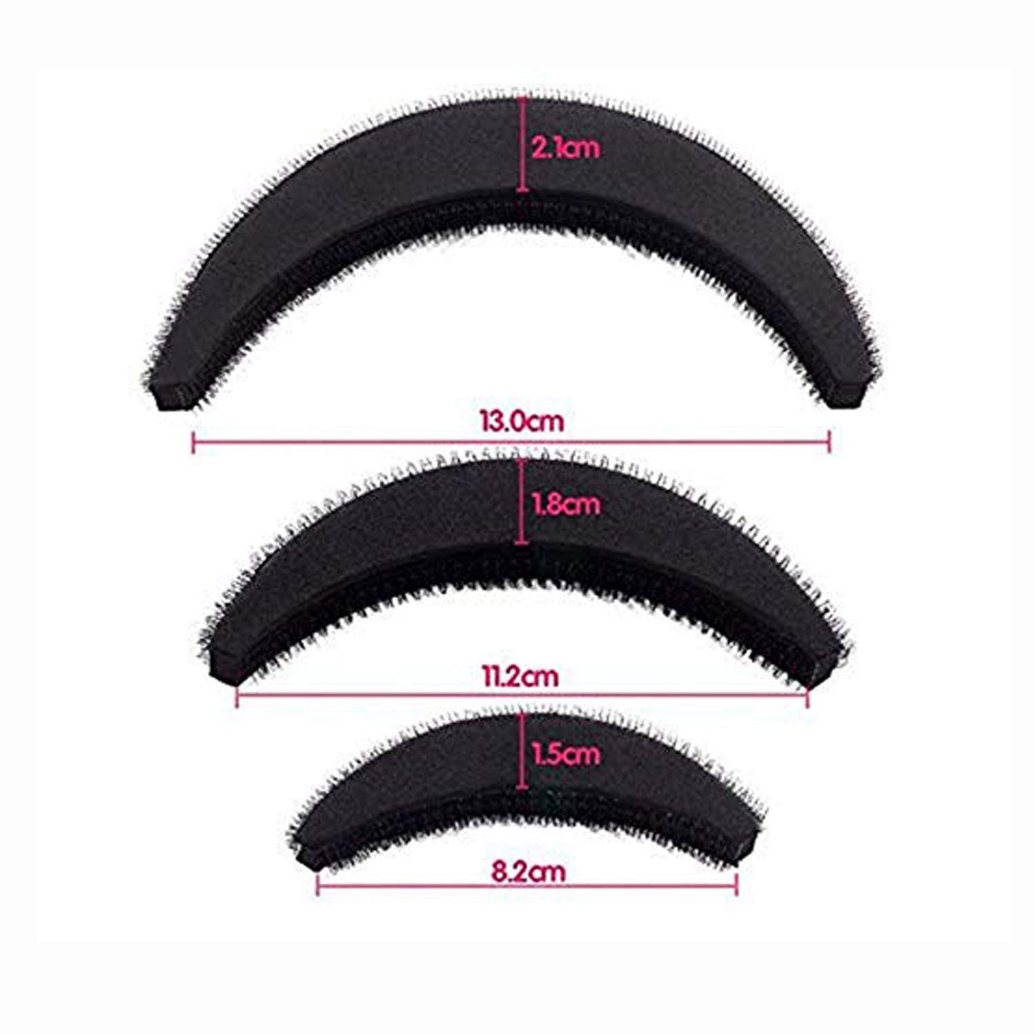 Maahal™ Banana Hair Puff Maker Volumizer Set - 3Pcs Banana Bumpits Hairstyle Accessories for Women | Perfect for Ponytails, Updos & Party Hairstyles