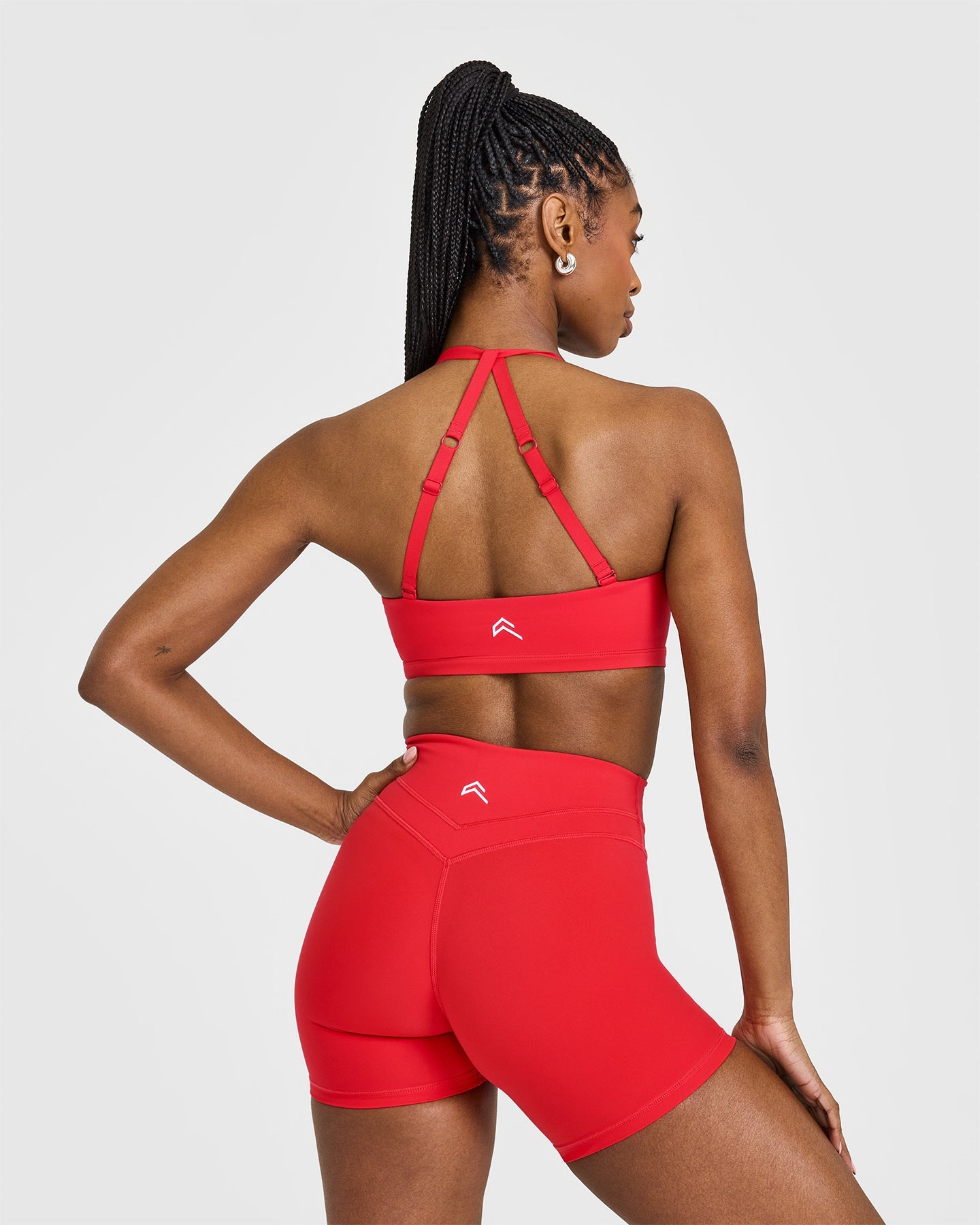 High Support Workout Sports Bra for Women - Muscle Mommy Red | Gym, Running, Yoga & Fitness Training