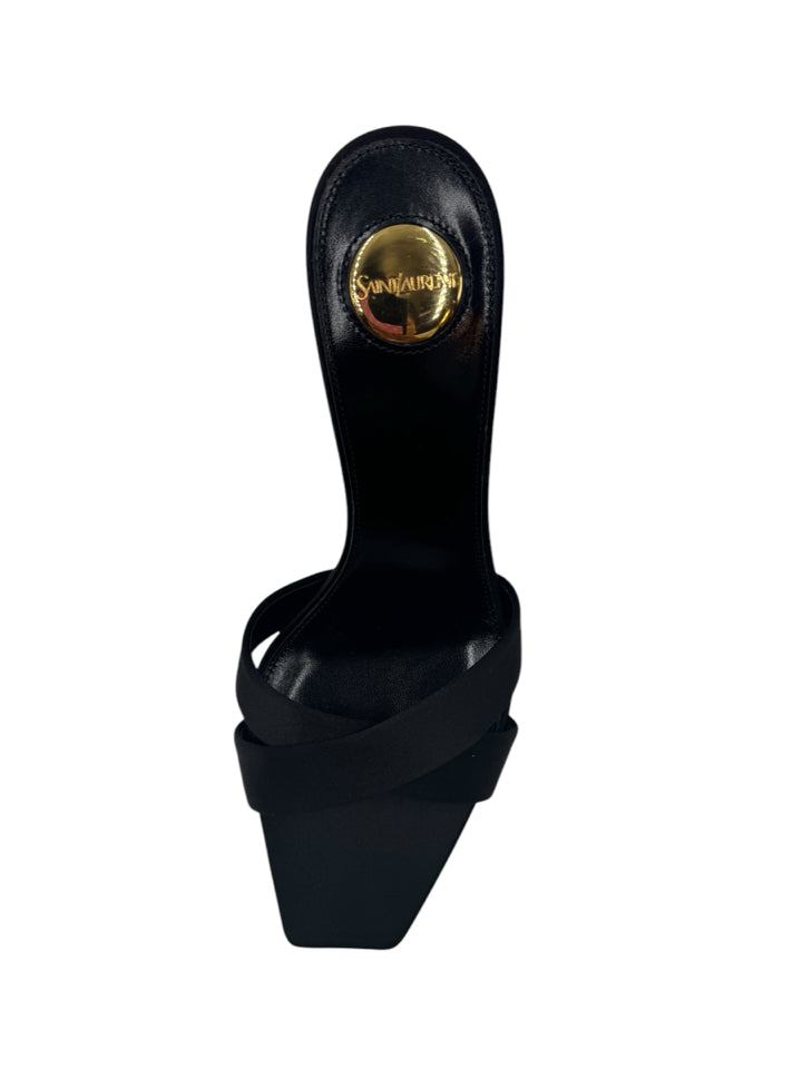 YSL Opyum 85 Mule Women's Shoes Size 37.5 (US 7.5) - Luxury High Heel Sandals for Parties, Weddings & Evening Events