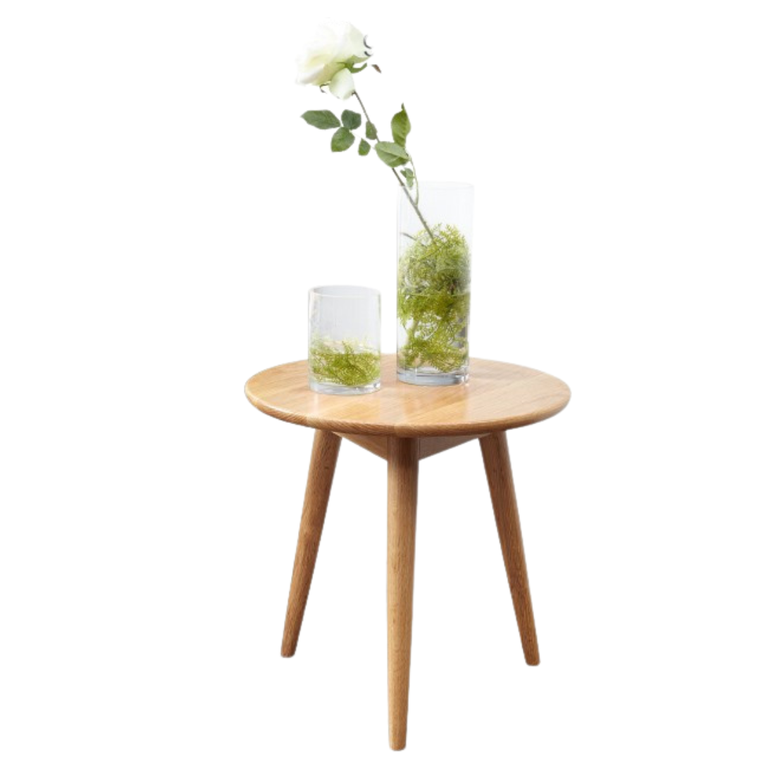 19.6x19.6x19.6 inch/ 50x50x50cm / Natural wood color / side table