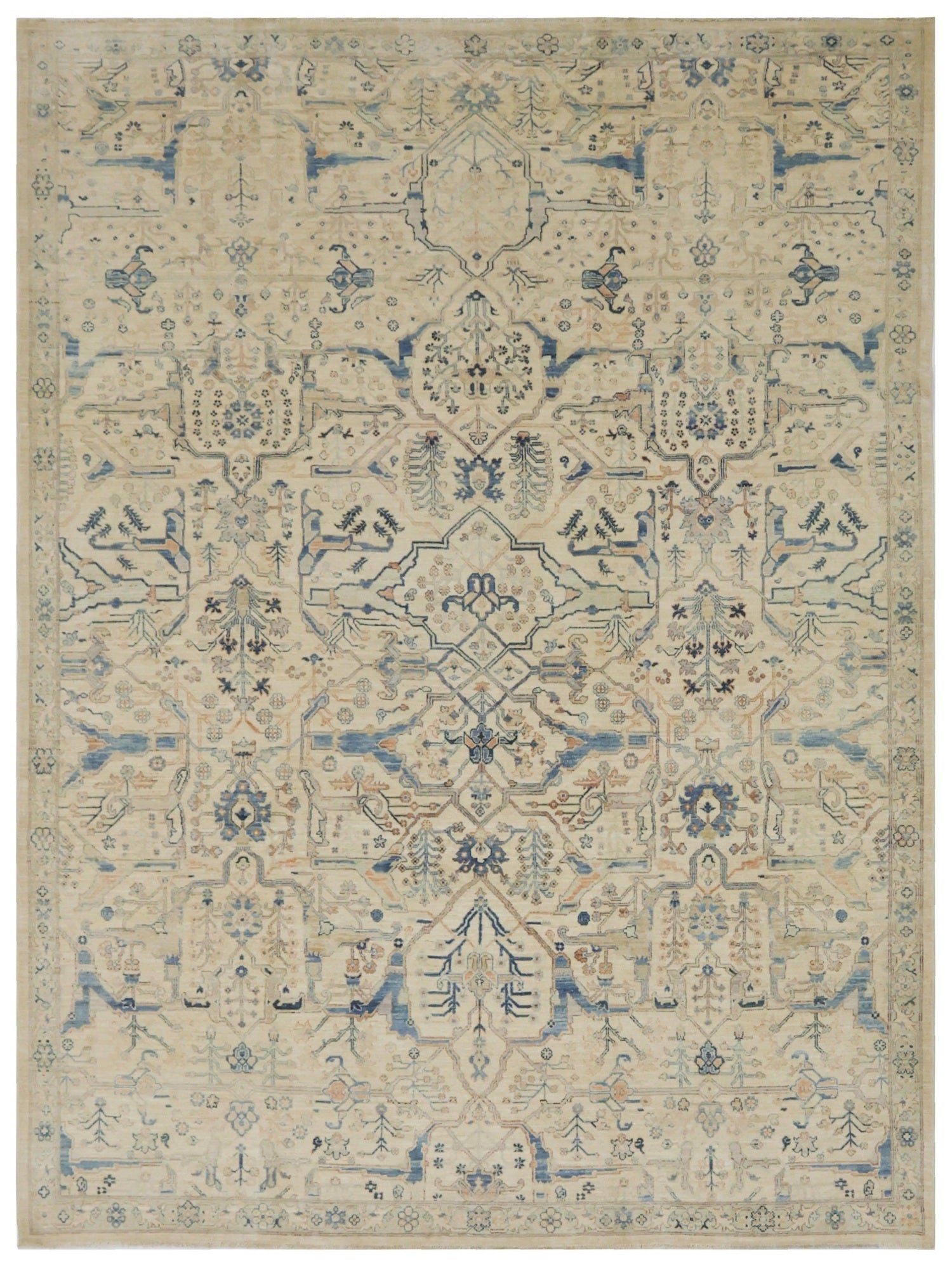 Handwoven Arabesque Tribal Rug - Bohemian Style Home Decor for Living Room, Bedroom, or Office - J75630
