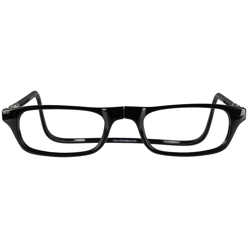 Clic Magnetic Reading Glasses for Men & Women - Small/Medium Size Computer Readers with Strong Magnets - Perfect for Office Work, Reading Books & Screen Time