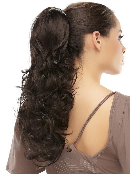 Foxy Clip-In Synthetic Ponytail Hair Extension - Natural Look & Easy to Use for Parties, Weddings & Daily Styling