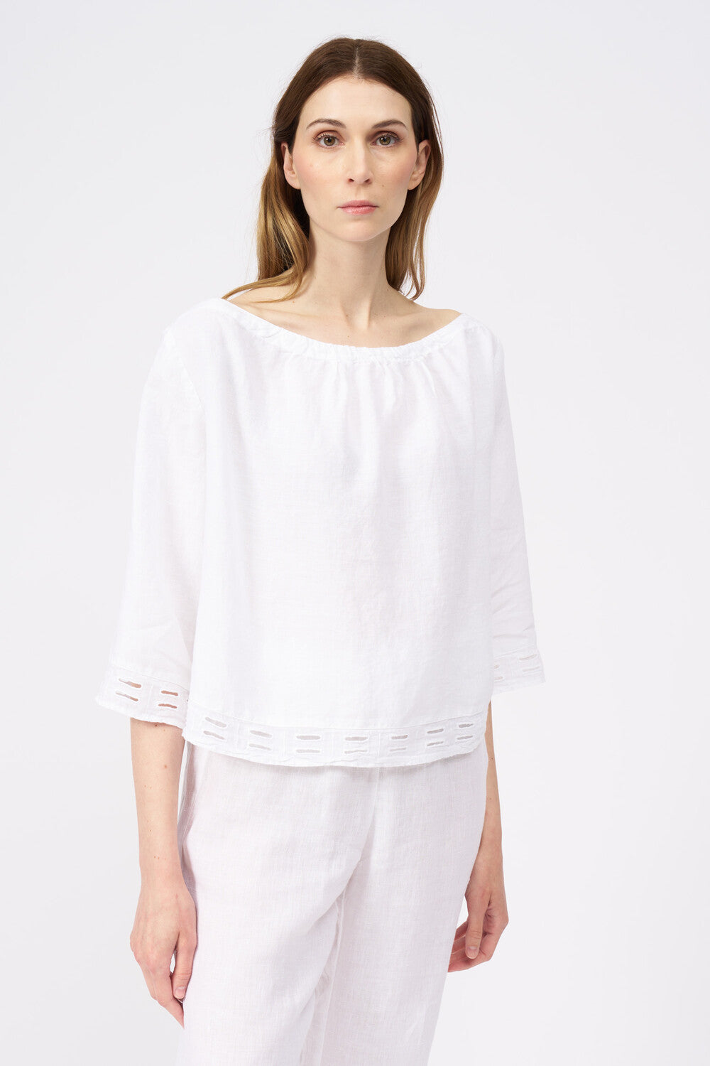 Women's Short Sleeve Boat Neck Blouse - Casual Summer Tops for Work & Weekend Outfits | Perfect for Office, Date Night & Vacation