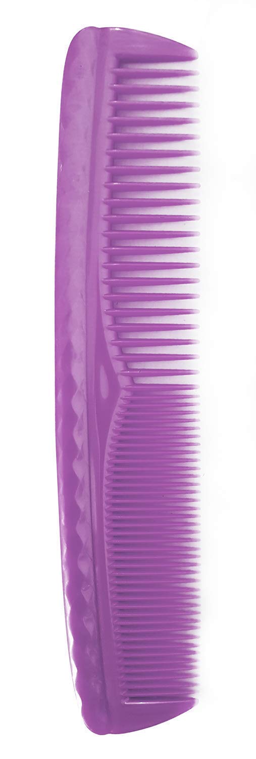 Stylish Hair Comb Set with Mirror for Women, Men, Boys & Girls - 6-Piece Hair Accessories Kit (Red) - Perfect for Travel, Home, Salon & On-the-Go Styling