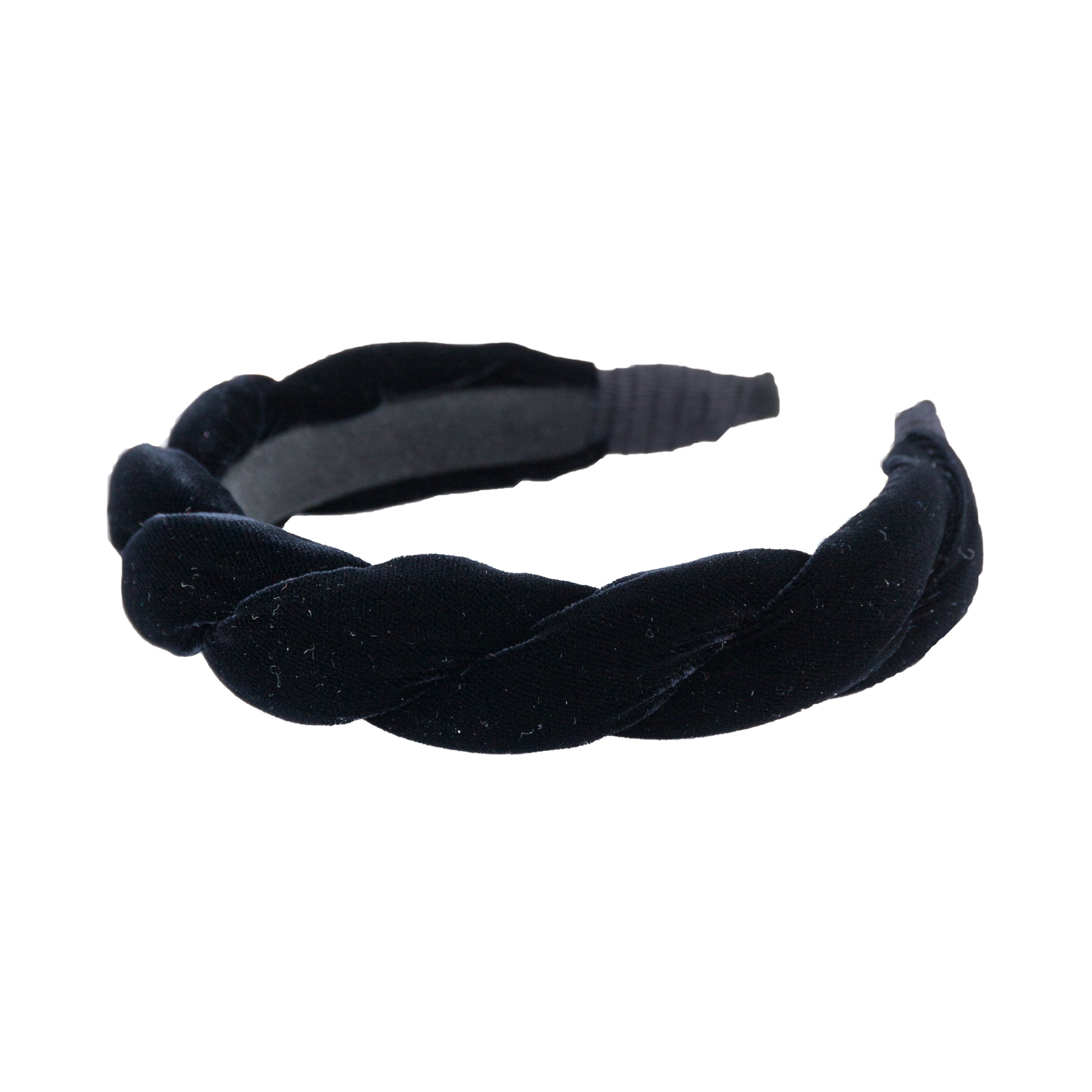 Anna Fashion Headband - Soft Velvet Hair Band with Twist Design, 1 Inch Wide - Perfect for Women, Girls, Workouts, Yoga, and Everyday Styling