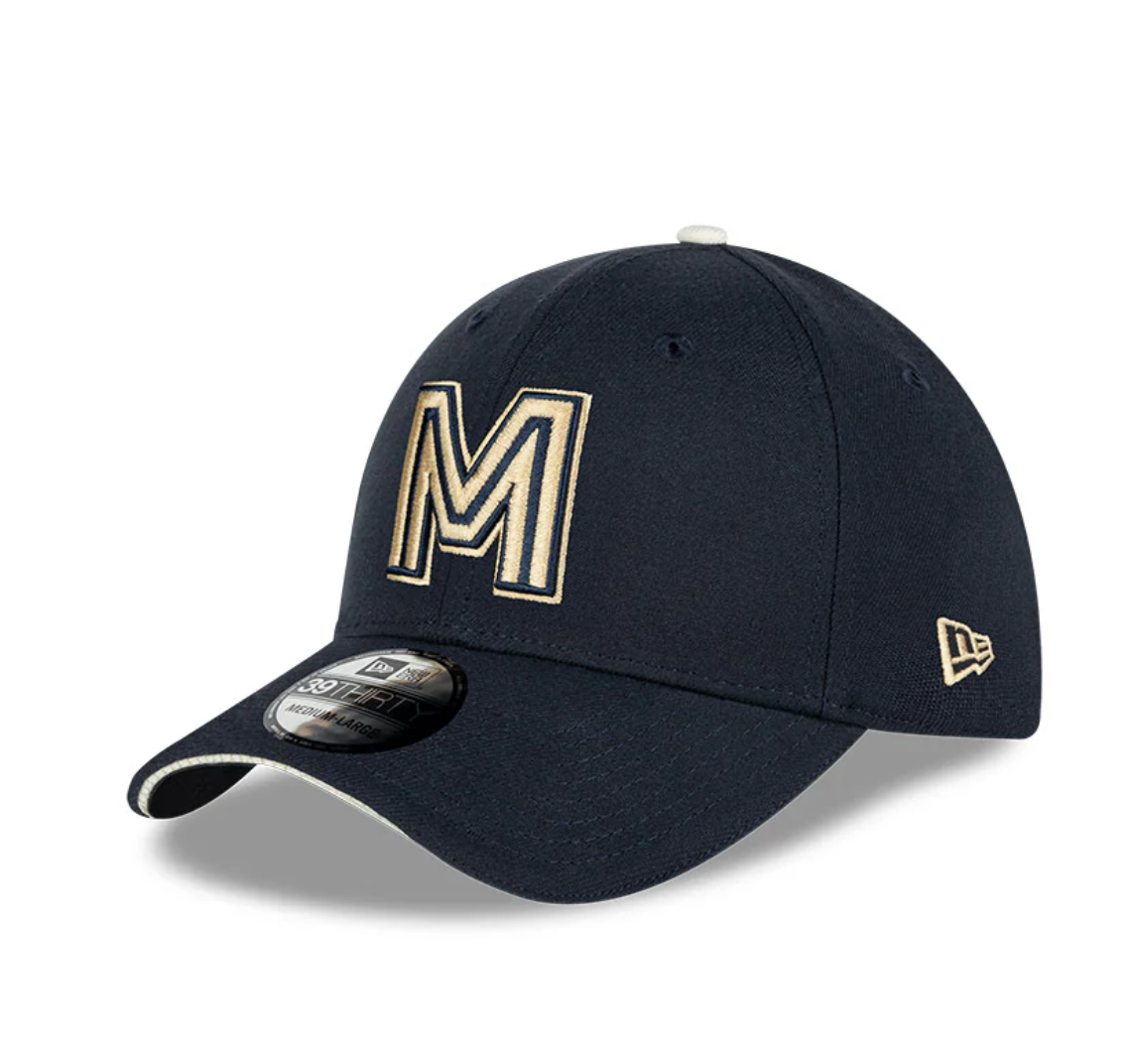 2025 New Era 39THIRTY Mexico Caribbean Series Baseball Cap - Official Marino Team Snapback Hat for Sports Fans & Casual Wear