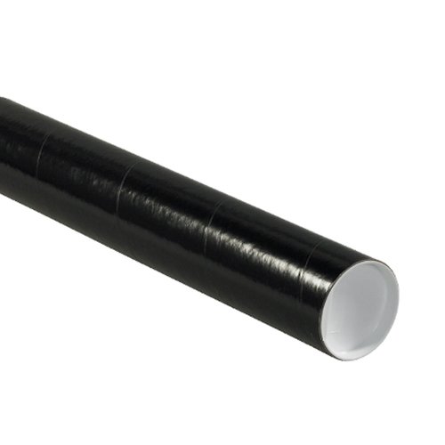 Aviditi Black Mailing Tubes with Caps - 2