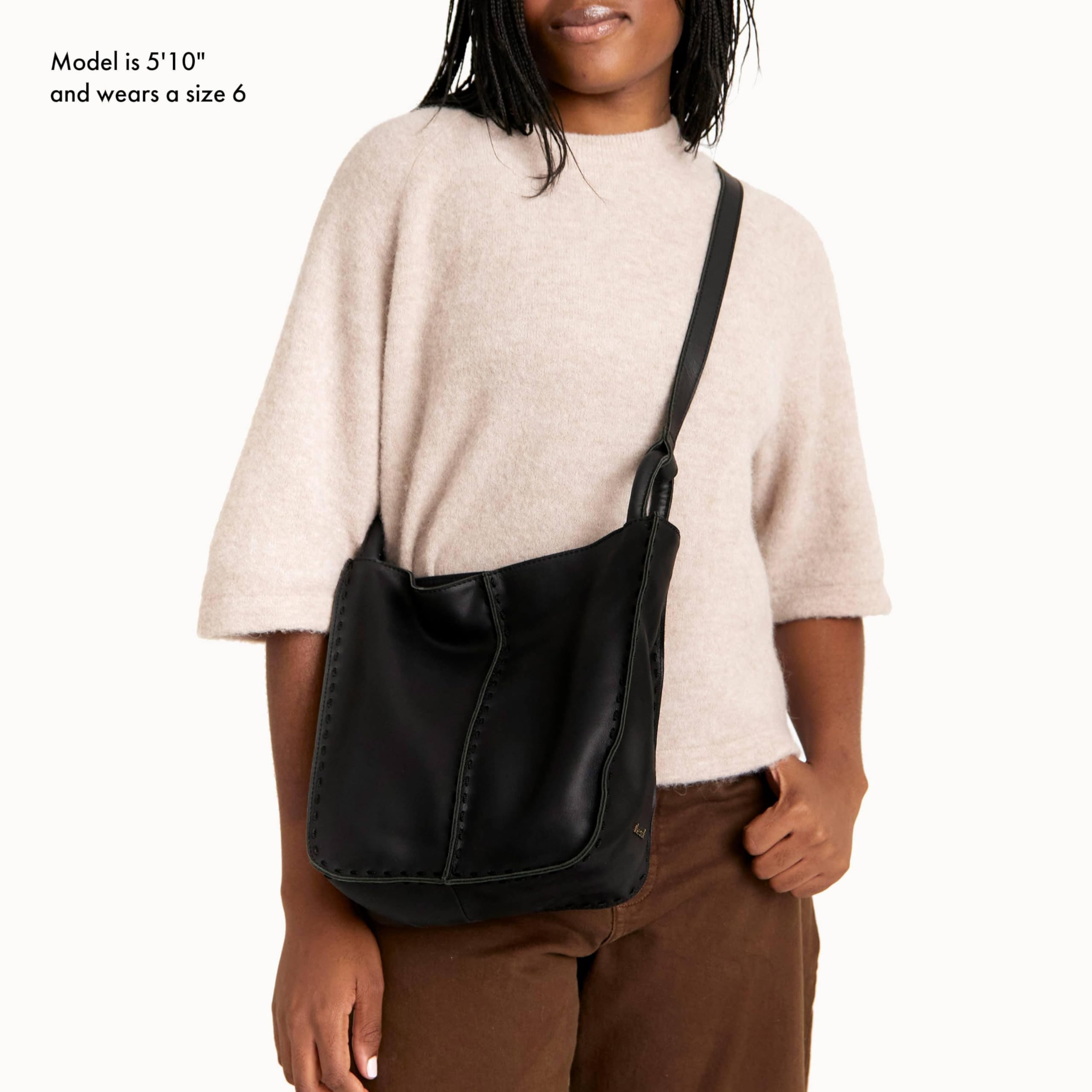 The Sak Los Feliz Crossbody Purse - Genuine Leather Handbag for Women with Adjustable Shoulder Strap - Perfect for Everyday Use, Travel & Shopping
