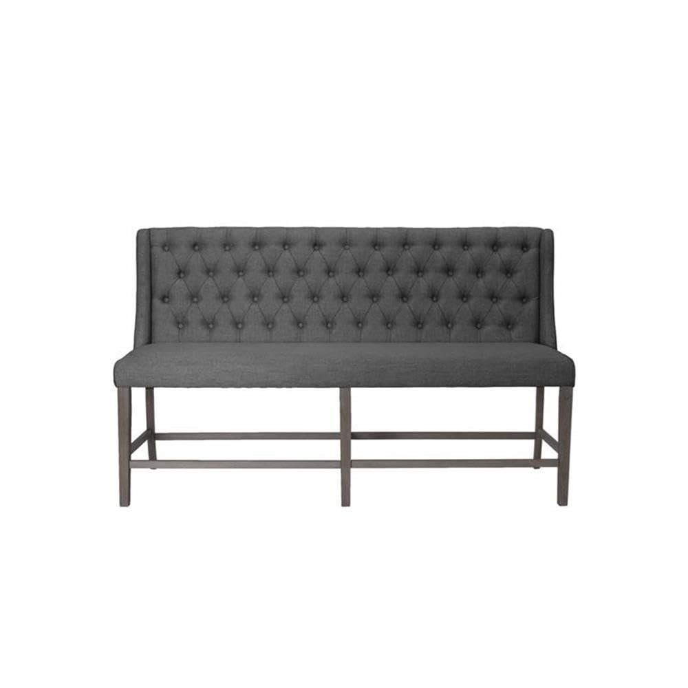 Premium Solid Wood Dining Bench with Cushion - Gray - Perfect for Kitchen, Dining Room & Breakfast Nook