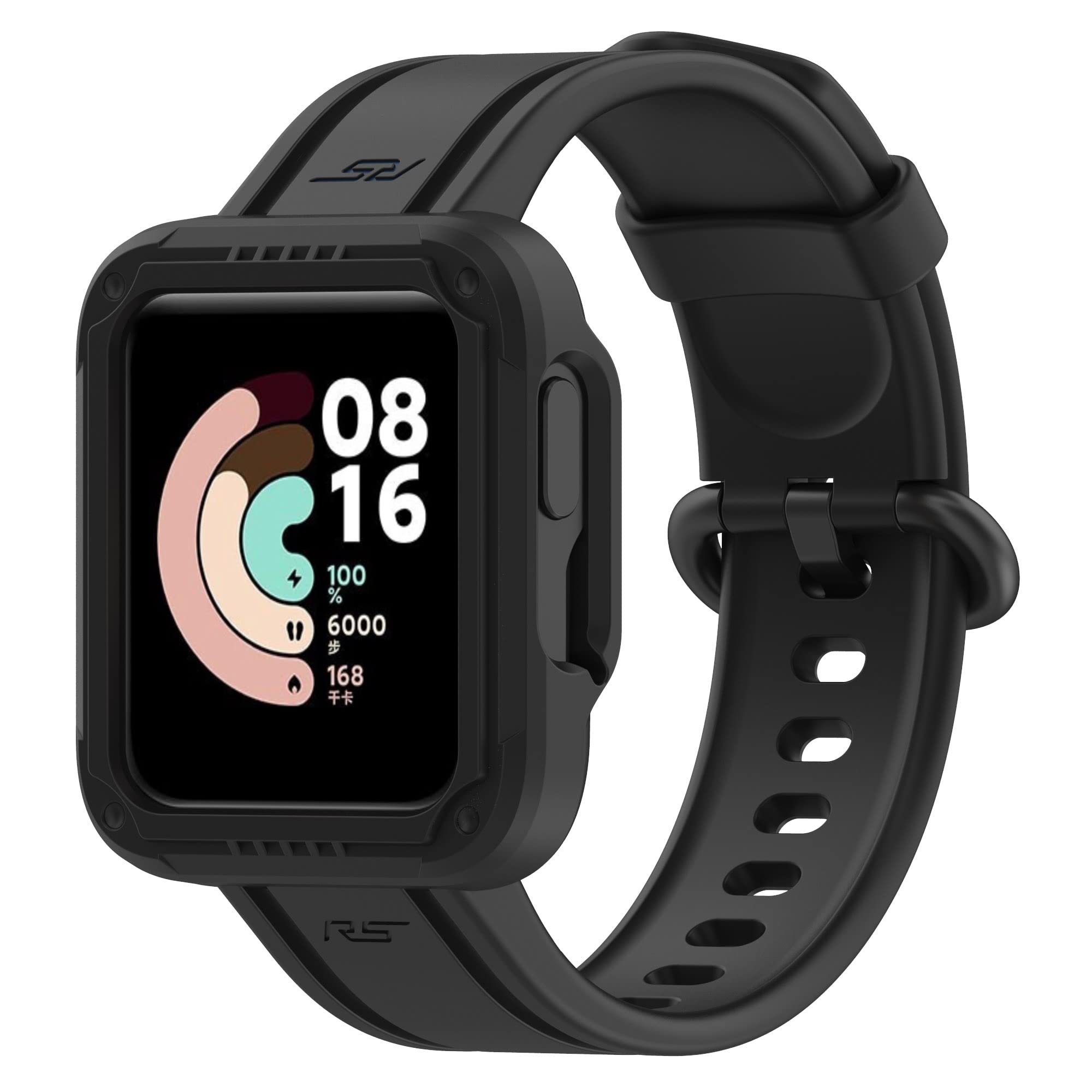 Shockproof Redmi Watch2 Lite Band with Bumper Case - For Sports & Outdoor