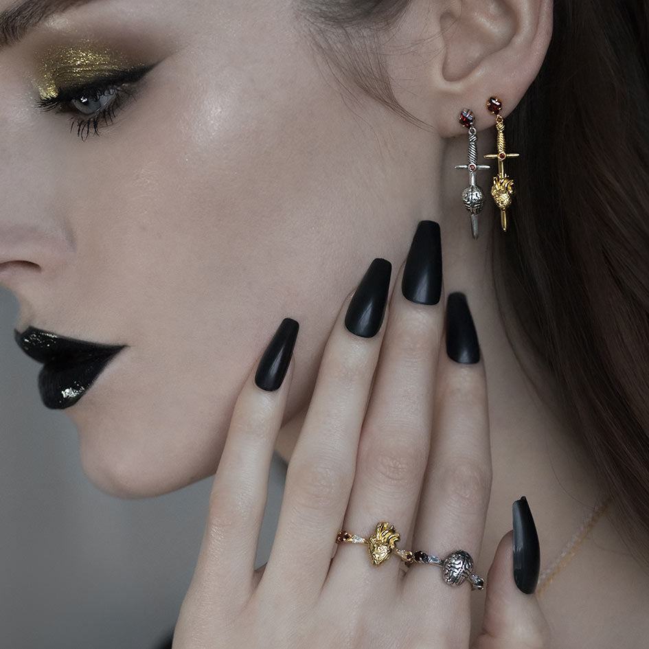 ALL MY MIND Anatomical Brain Ring in Gold - Unique Science Jewelry for Medical Students, Doctors & Neuroscience Lovers