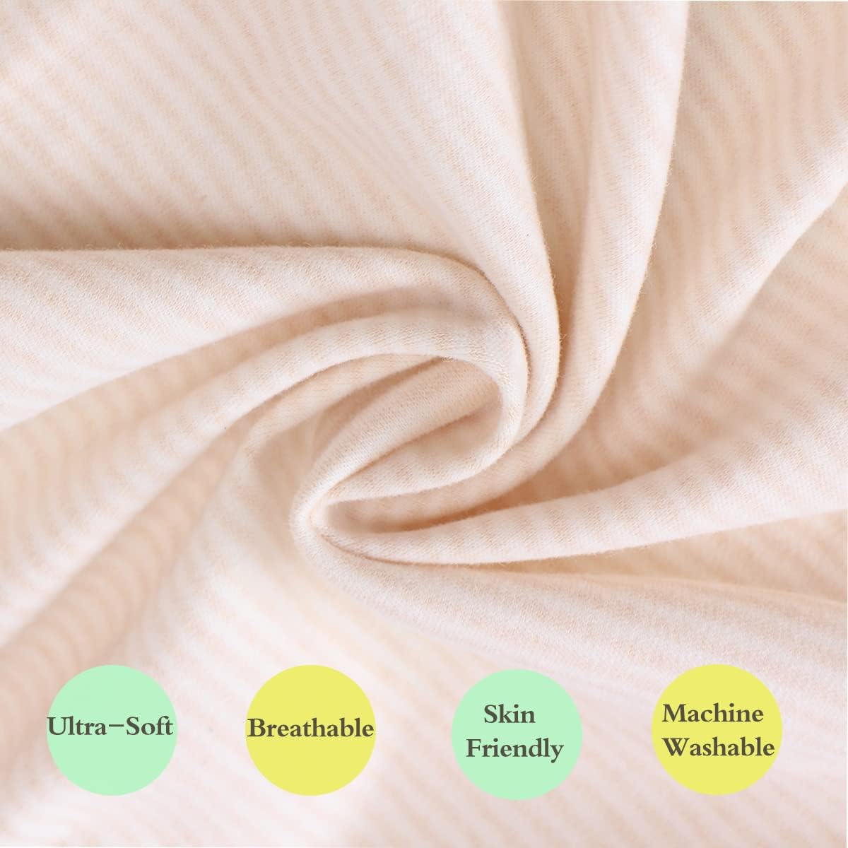 6-Pack Baby Hooded Towel Set - 1 Organic Cotton Hooded Bath Towel & 5 Washcloths for Newborns, Infants & Toddlers | Ultra Soft Unisex Baby Shower Gift (Brown, 30