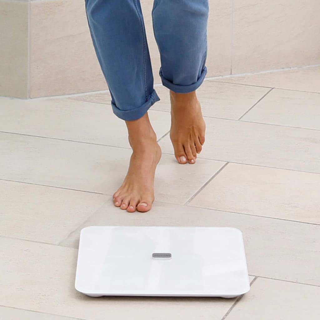BS 450 Connect Smart Body Fat Scale - Digital Weight Scale with Body Composition Analysis (Measures Body Fat, Water%, Muscle & Bone Mass) up to 396 lbs/180kg - Bluetooth App Sync for Fitness Tracking - Ideal for Home Gym, Weight Loss Programs & Health Monitoring