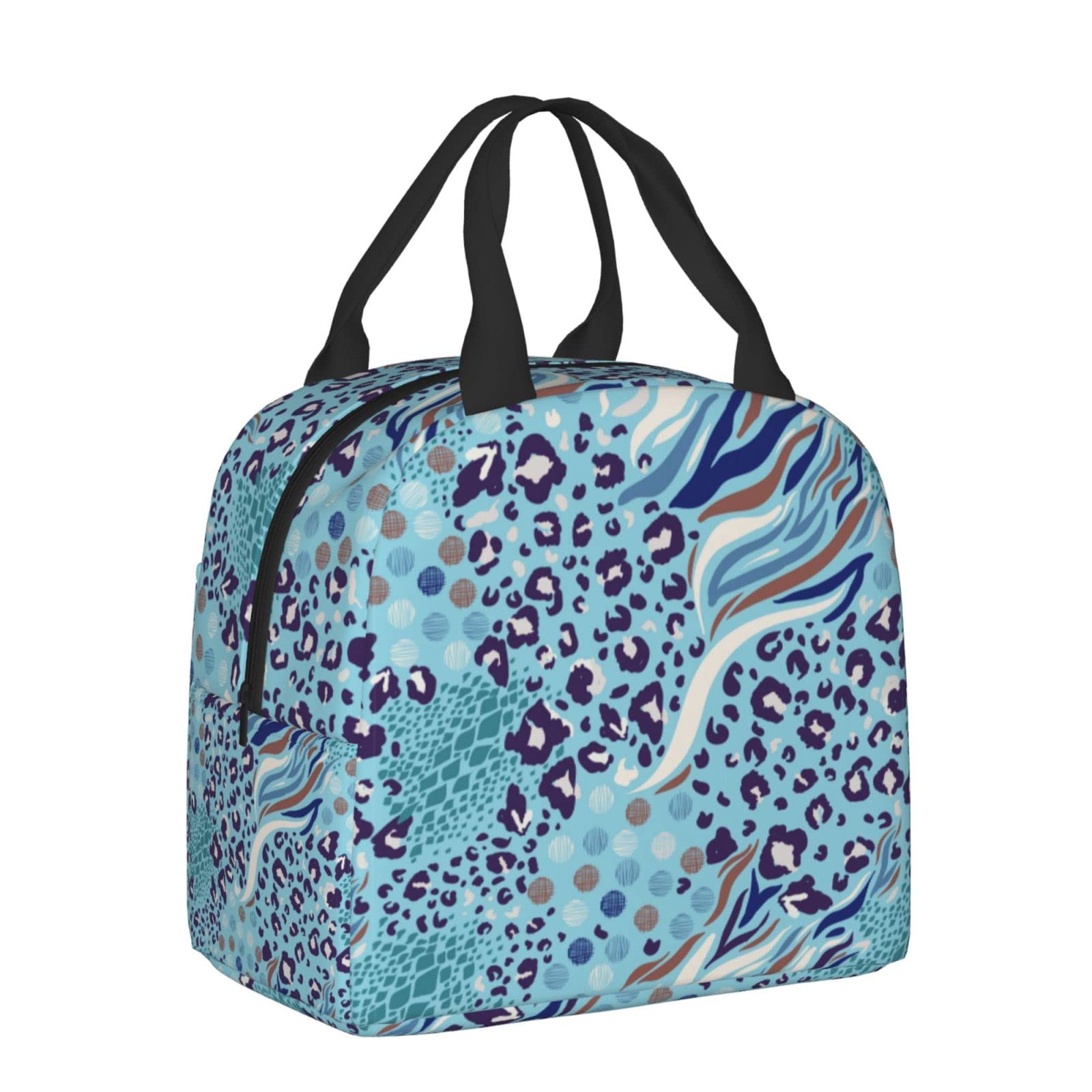 Insulated Animal Skin Lunch Box - Reusable Lunch Tote Bag for Women & Men | Perfect for Office, Camping, Hiking, Picnic, Beach & Travel | Keep Food Fresh On-The-Go