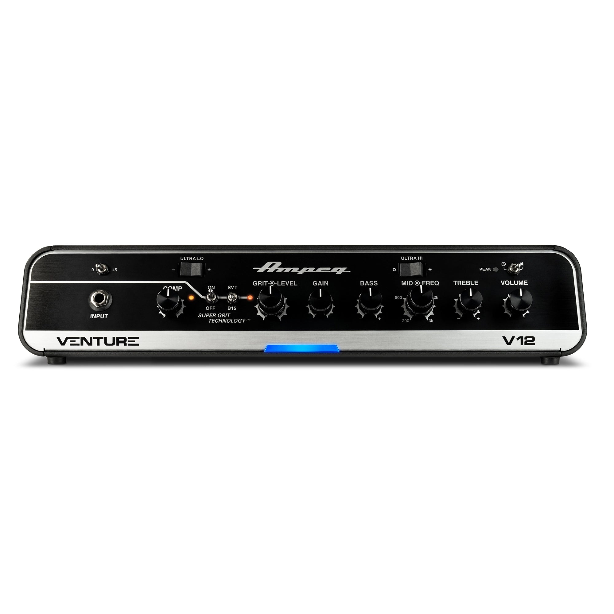 Ampeg Venture V12 1200W Professional Bass Amplifier Head - Powerful Bass Amp for Live Performances & Studio Recording