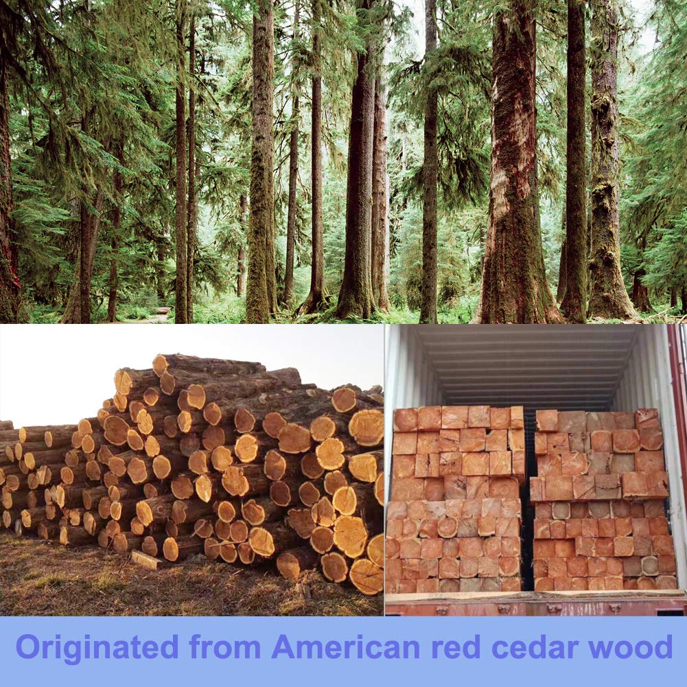Natural Cedar Wood Balls for Closets & Drawers - 60 Pack with 2 Satin Storage Bags | Moth Repellent for Clothes, Blankets & Wool Storage | Fresh Scent for Wardrobes & Dressers