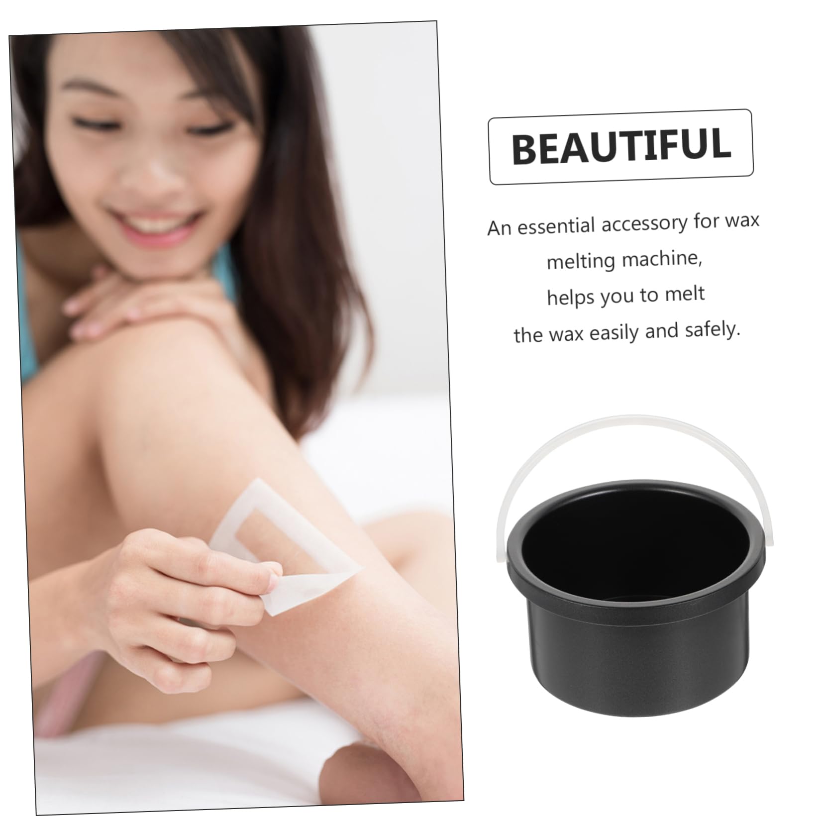 LALAFINA 2 Pack Wax Warmer Replacement Pot - Aluminum Wax Melting Bowl for Hair Removal, Depilatory Wax Machine Accessories - Perfect for Salon, Spa & Home Use