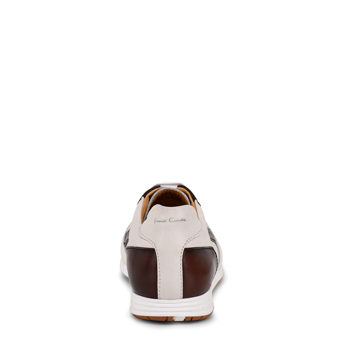 FRANCO CUADRA Men's Leather Sneakers - Genuine Bovine Leather Lace-Up Shoes for Casual Wear & Everyday Comfort