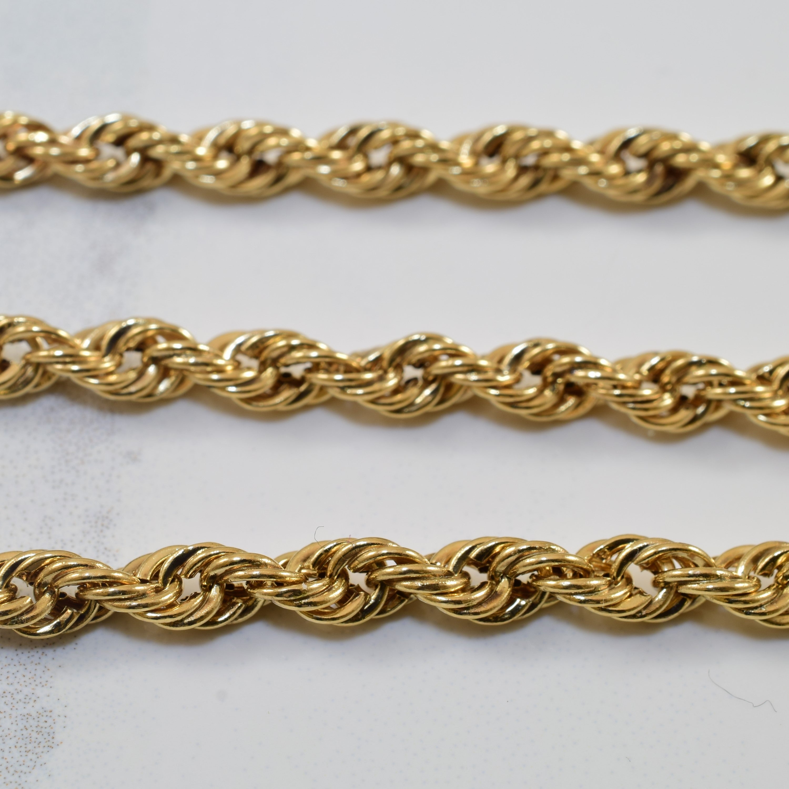 10K Yellow Gold Rope Chain Necklace 30 Inches - Durable & Stylish Jewelry for Men and Women | Perfect for Everyday Wear, Gifts & Special Occasions