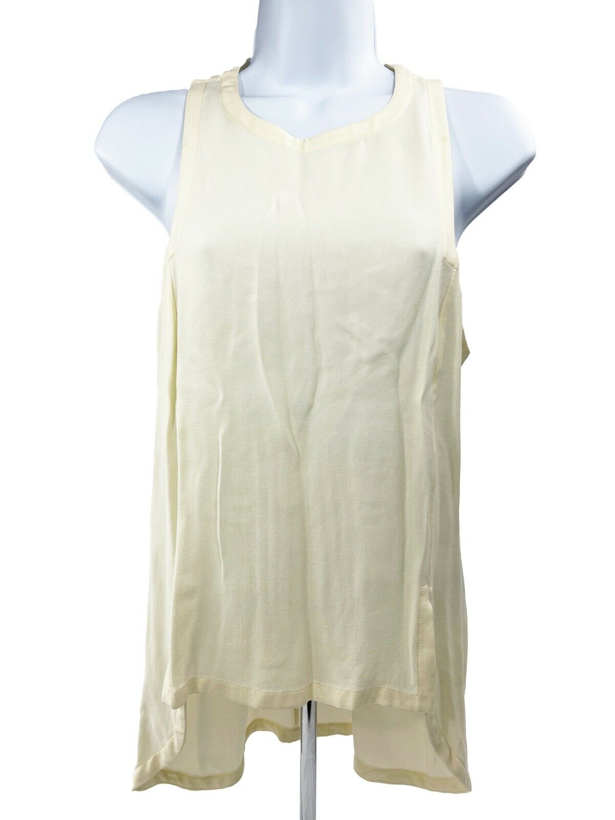 Stella McCartney Women's Sleeveless Tank Top - Eggshell White - Size US 4 - Perfect for Summer Outfits & Casual Wear