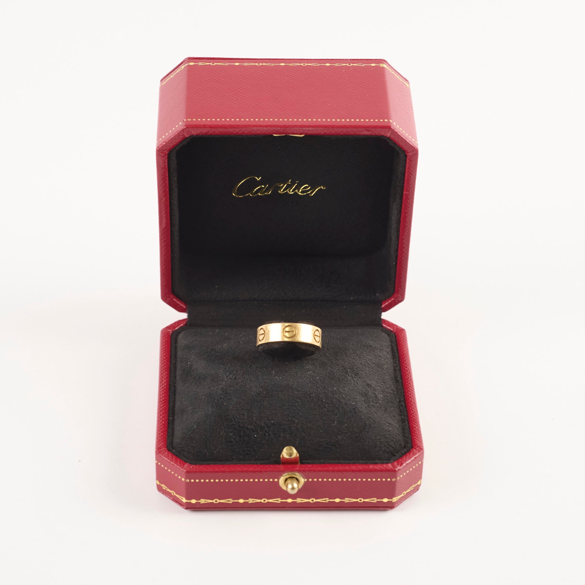 Cartier Love Ring 18K Gold Size 50 - Luxury Wedding Band for Women & Men, Perfect for Engagement, Anniversary & Romantic Gifts