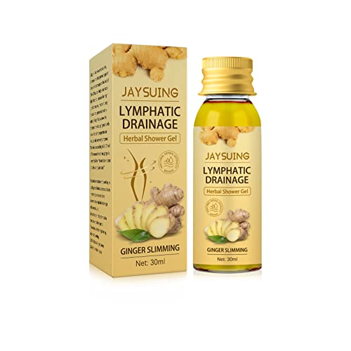 **Organic Lymphatic Drainage Ginger & Turmeric Body Wash - Natural Detox Shower Gel for Stress Relief & Better Sleep, All Skin Types (2 Pack) - Perfect for Post-Workout Recovery & Relaxing Nighttime Showers**