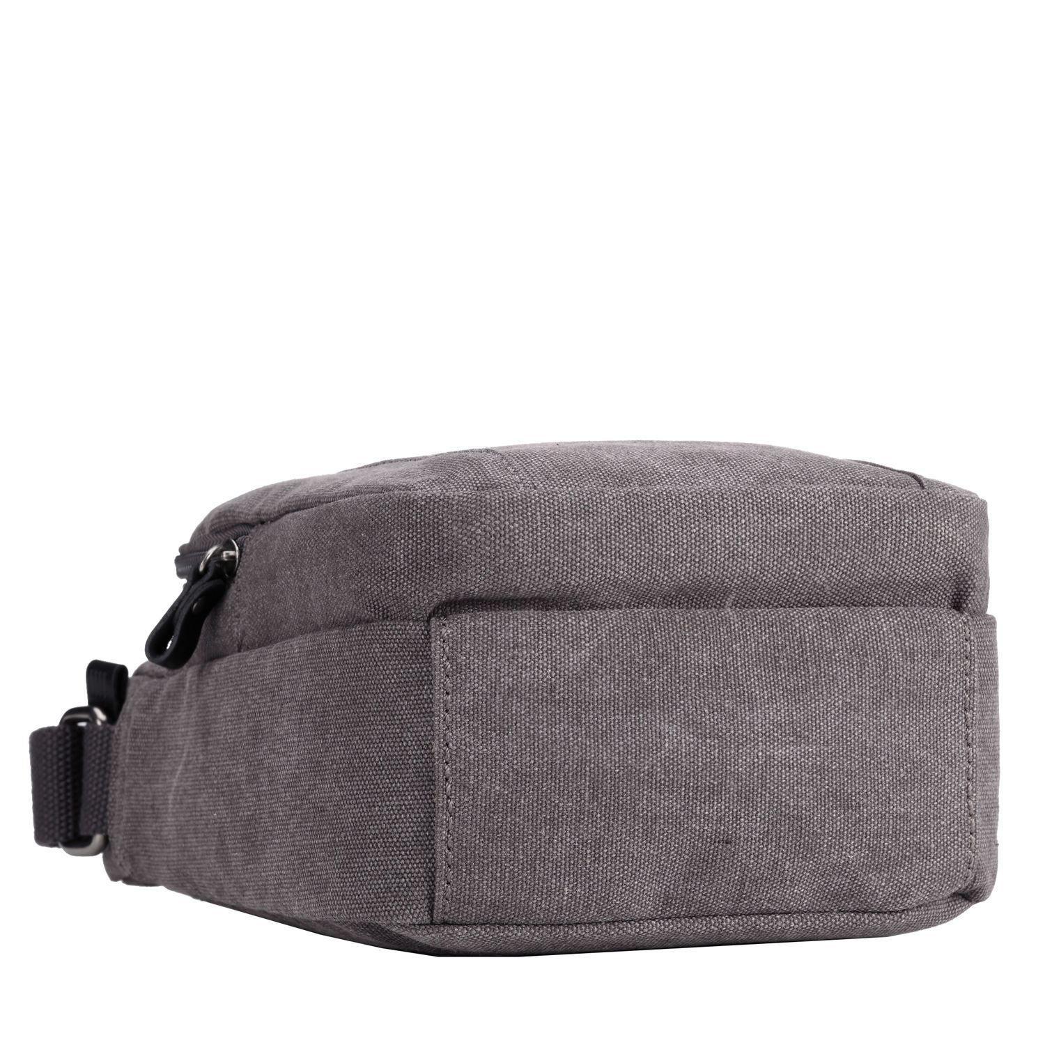 Troop London Classic Canvas Crossbody Bag for Men & Women - Stylish and Durable Shoulder Bag for Travel, Work, and Everyday Use