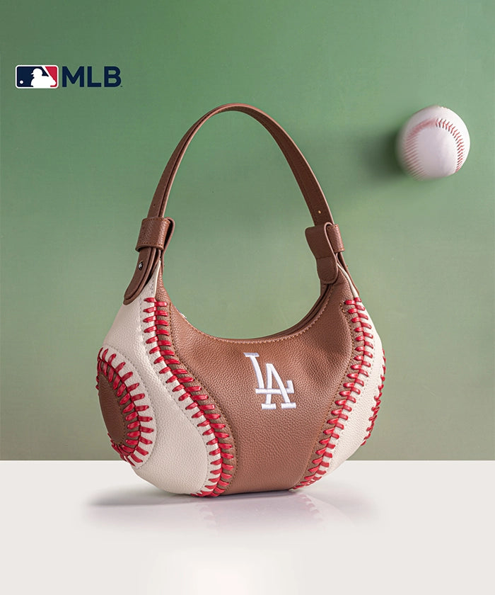 MLB Los Angeles Dodgers Crossbody Hobo Bag for Women - Stylish Shoulder Purse for Baseball Games, Travel & Daily Use