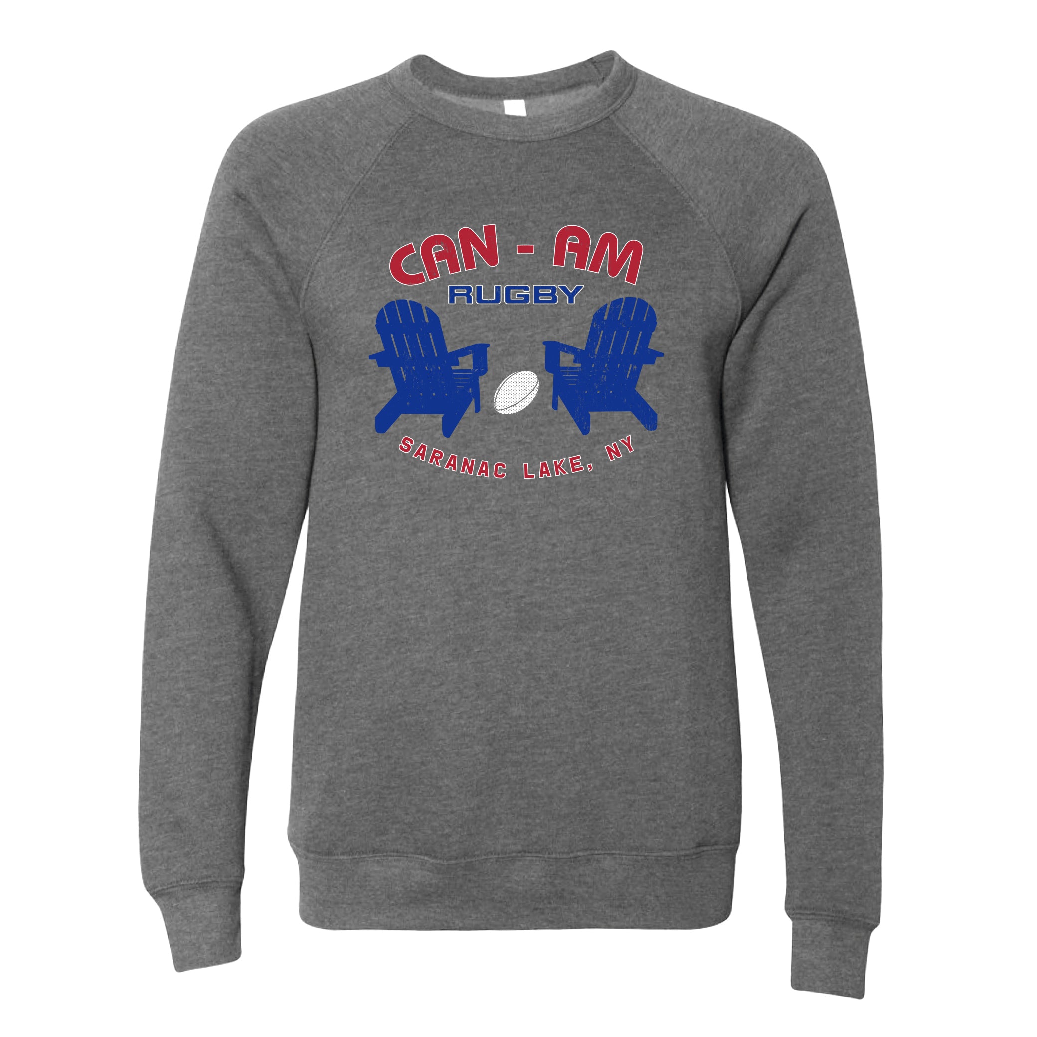 Can Am Adirondack Chairs Crewneck Sweatshirt - Comfortable Pullover Hoodie for Outdoor Enthusiasts | Perfect for Camping, Backyard Relaxation & Patio Lounging