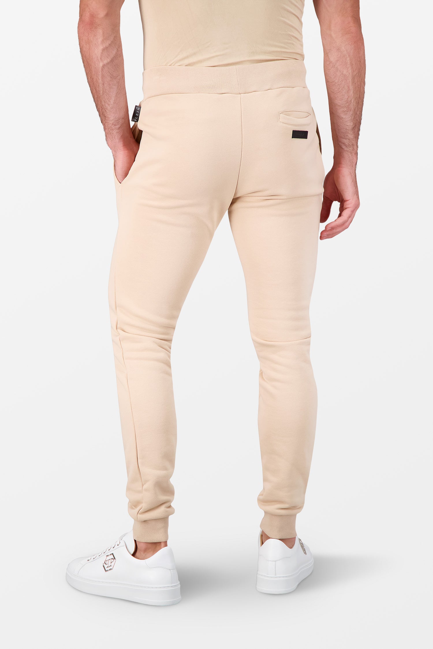 Philipp Plein Beige Jogging Pants for Men - Comfortable Casual Sweatpants with Elastic Waistband | Perfect for Gym, Lounge & Streetwear Fashion