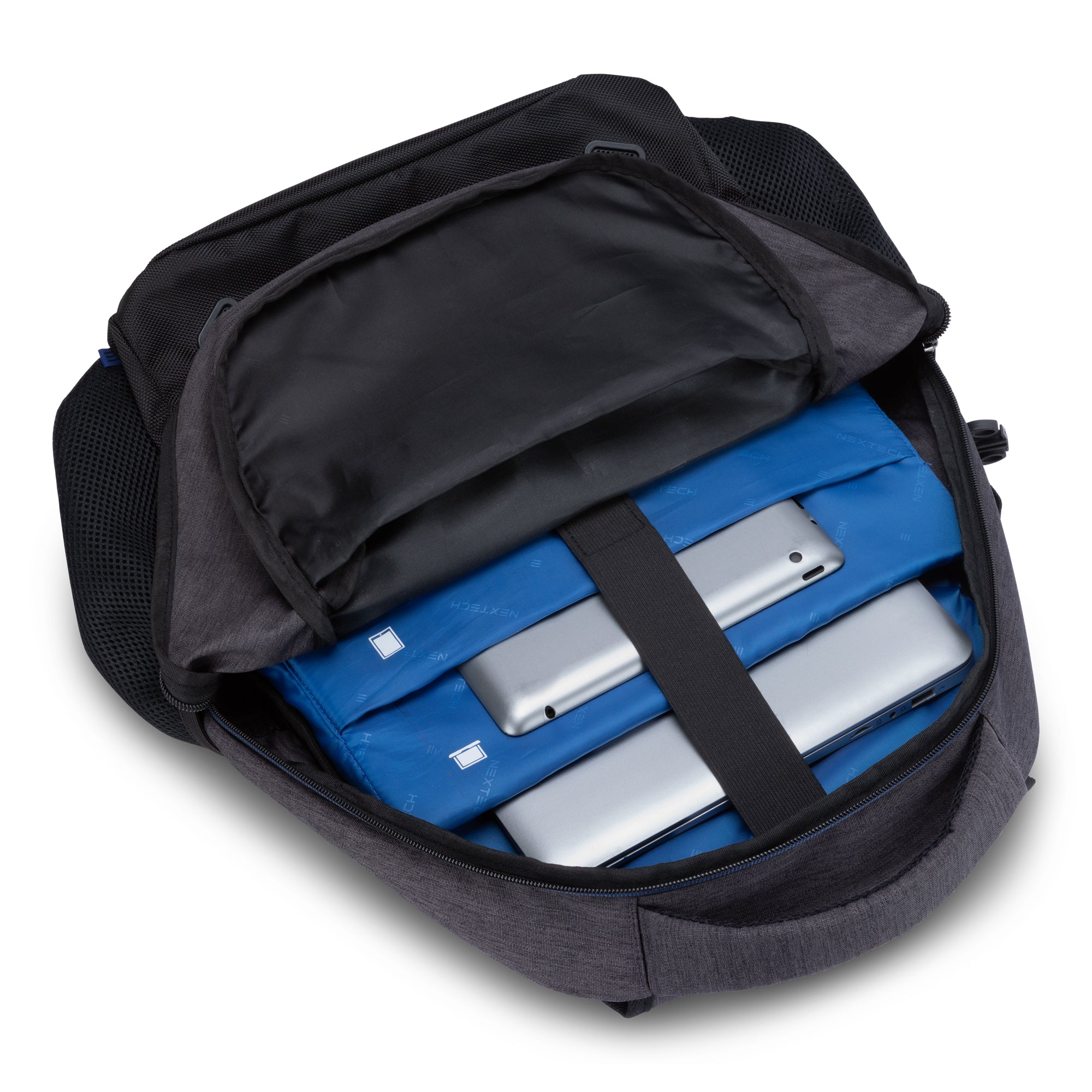 Nextech Professional Business Backpack for Men & Women - Waterproof Laptop Backpack with USB Charging Port - Perfect for Office, Travel, and Commuting