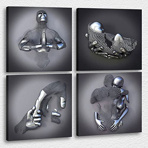 4 Piece 3d Canvas Print-03