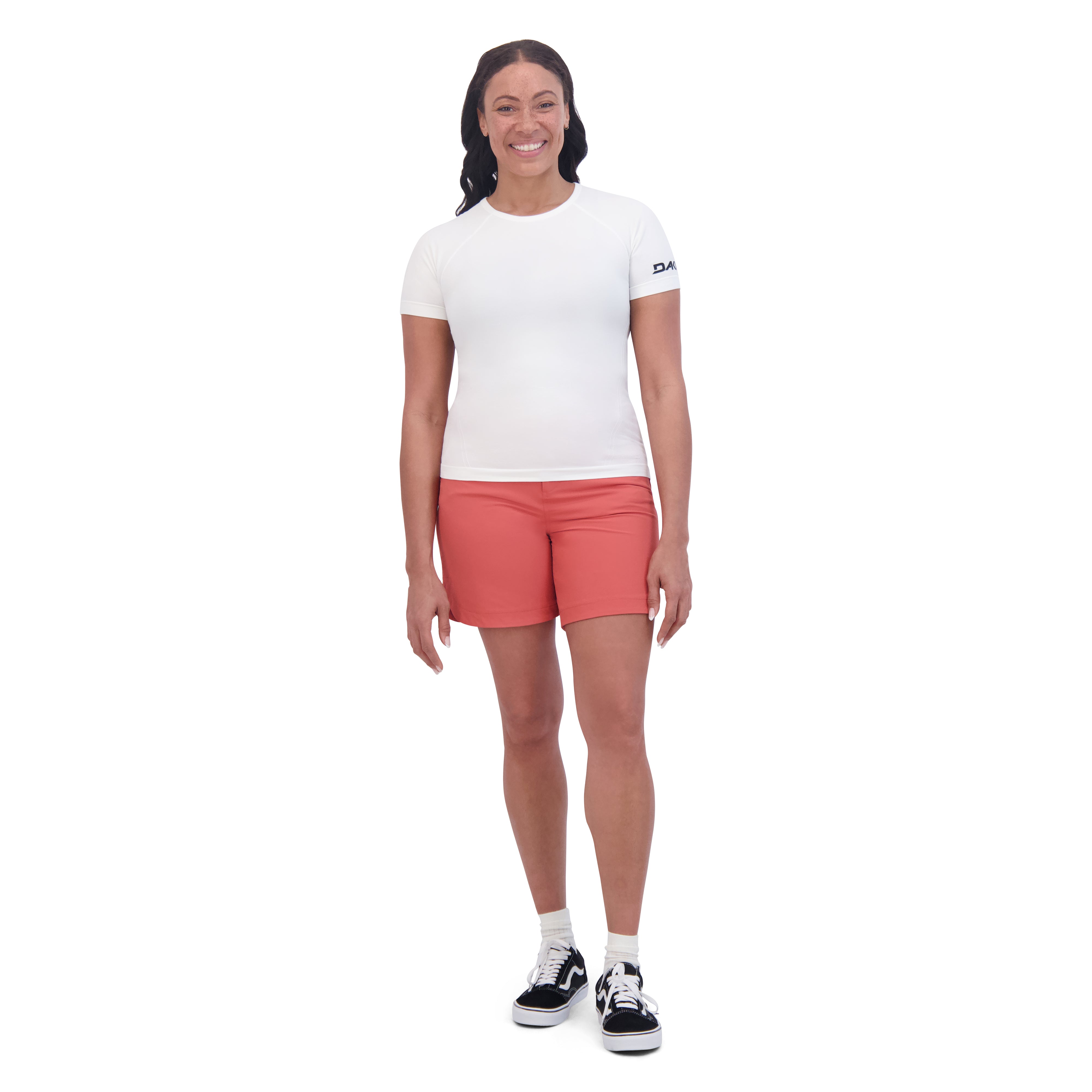 Seamless Women's T-Shirt - Soft & Comfortable White Basic Tee for Casual Wear, Layering & Everyday Outfits