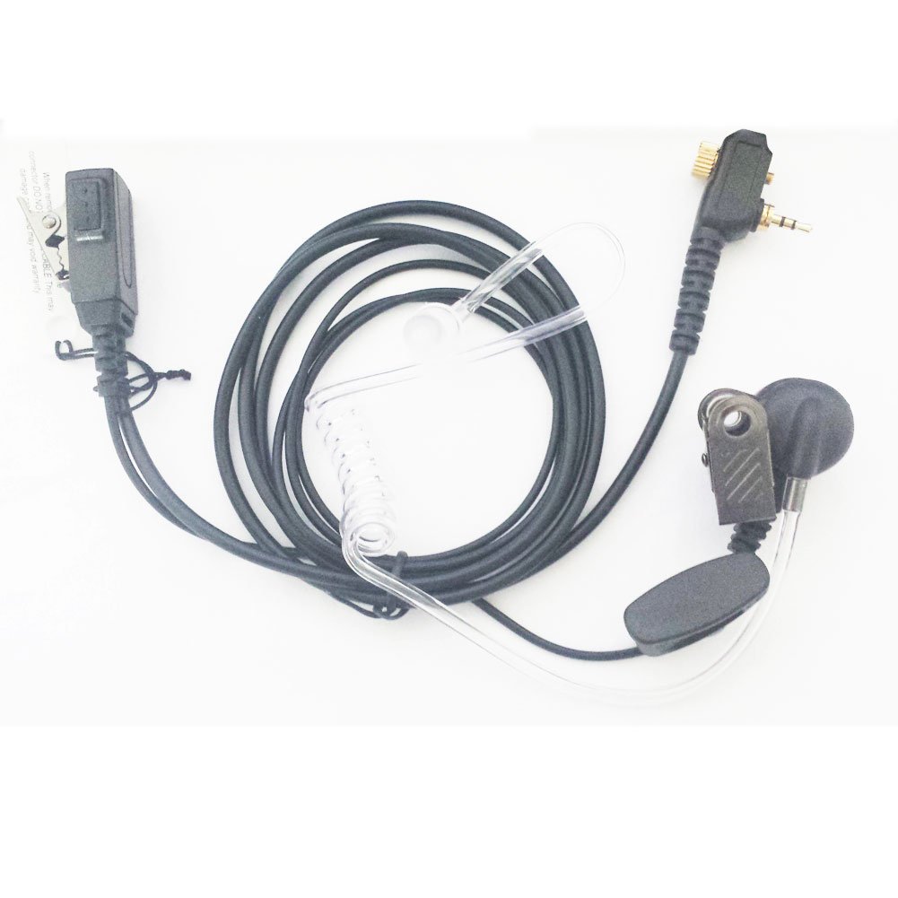 Tenq® 2-Pack Invisible Acoustic Tube Headset for Motorola MTH600 MTH650 MTH800 MTH850 MTP850 MTS850 - Discreet Communication for Security & Surveillance Professionals
