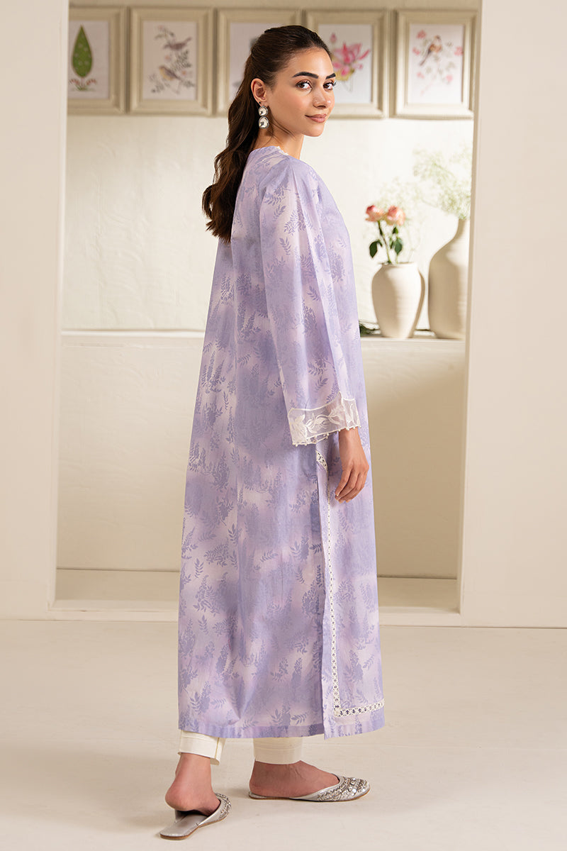 Lavender Mirage Printed Shirt for Women - Stylish Floral Blouse for Casual Wear, Office & Summer Outfits