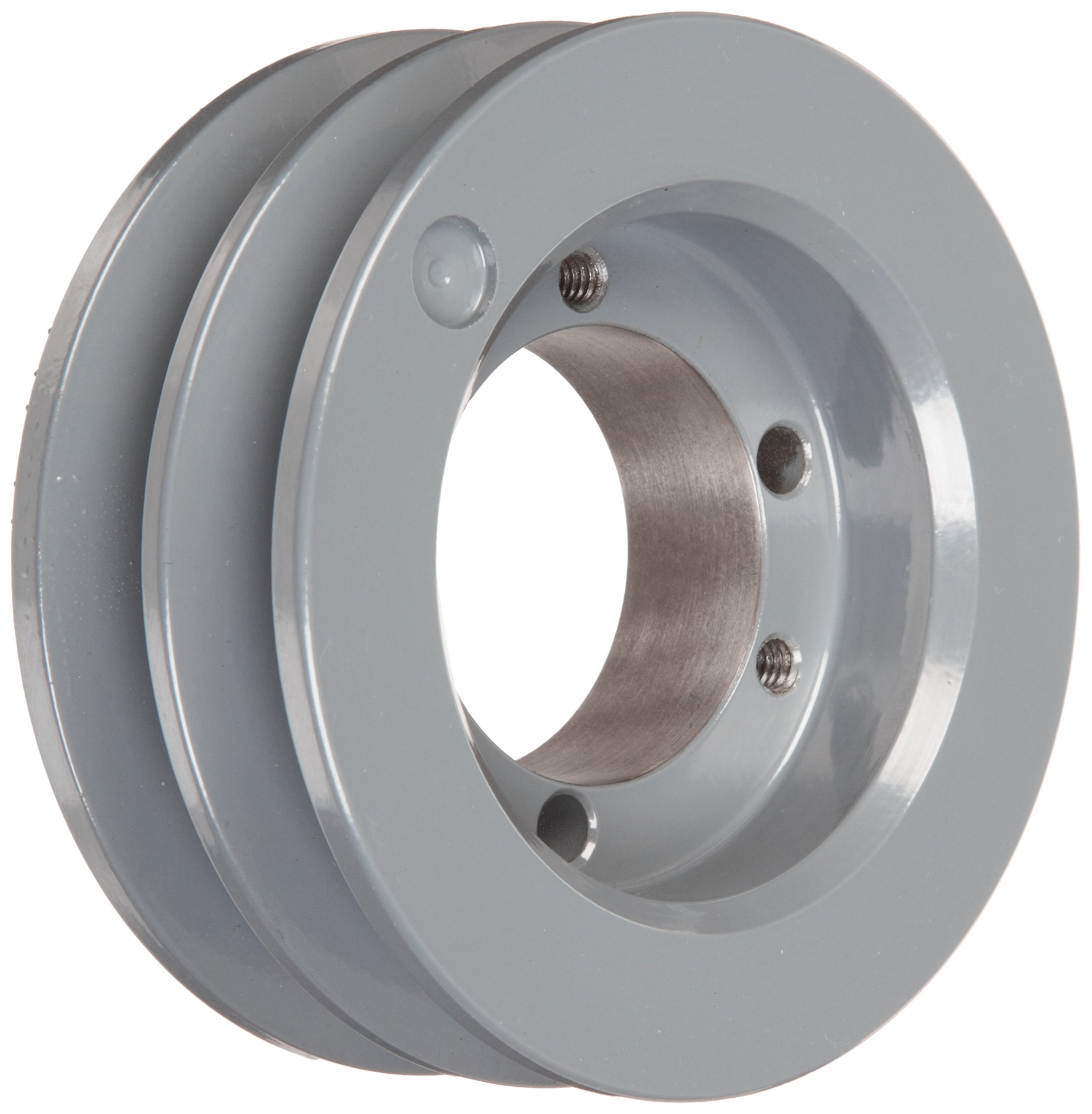 2002B Cast Iron V-Belt Sheave | B Section 2-Groove Pulley | 20.35