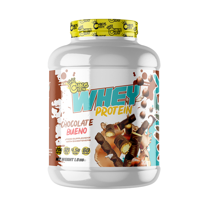 Chaos Crew Whey Protein Powder 2kg (4.4 lbs) - 64 Servings for Muscle Growth & Recovery - Ideal for Gym, Workout & Post-Training Nutrition