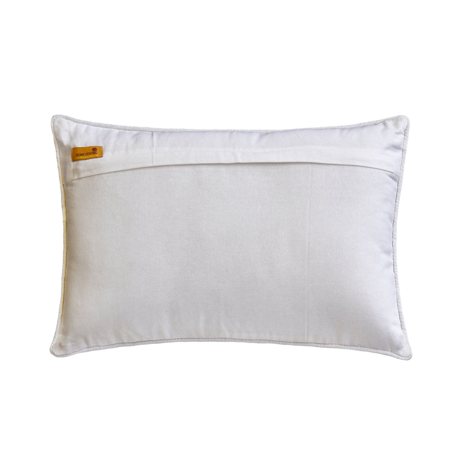 Adwin White Linen Lumbar Pillow Cover - 18x12 Inches - Decorative Cushion Cover for Sofa, Bed, Chair - Home Decor & Living Room Accessories