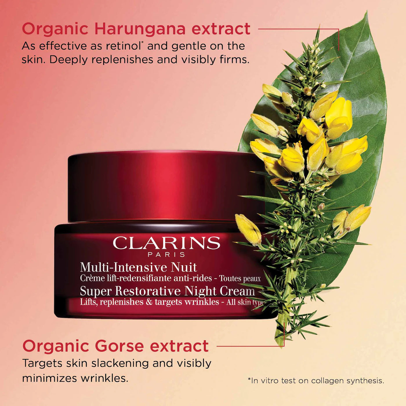 Clarins Super Restorative Anti-Aging Night Cream - 50ml | Hydrating & Firming Night Moisturizer for Mature Skin | Perfect for Nighttime Skincare Routine & Wrinkle Reduction